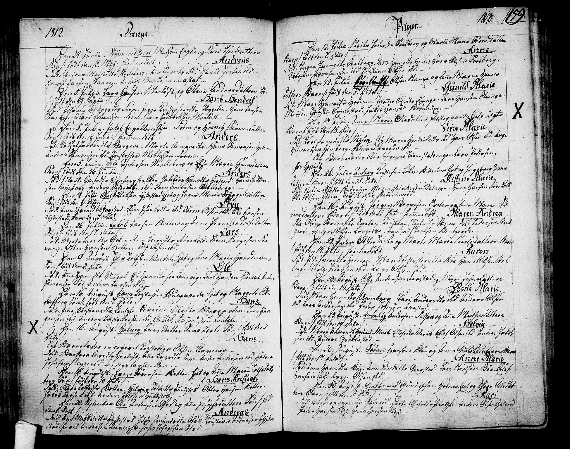 Sandar kirkebøker, AV/SAKO-A-243/F/Fa/L0003: Ministerialbok nr. 3, 1789-1814, s. 159