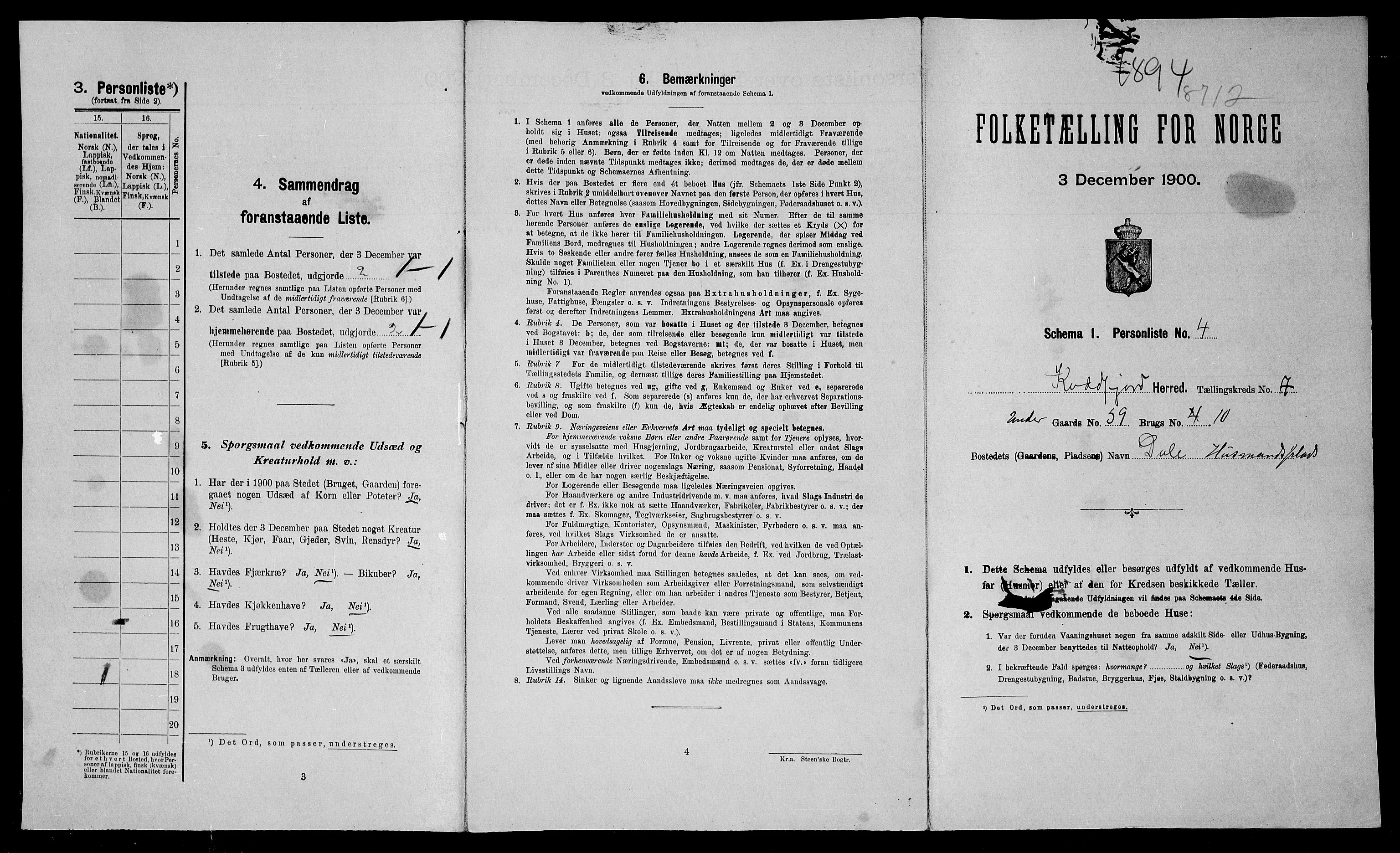 SATØ, Folketelling 1900 for 1911 Kvæfjord herred, 1900, s. 53