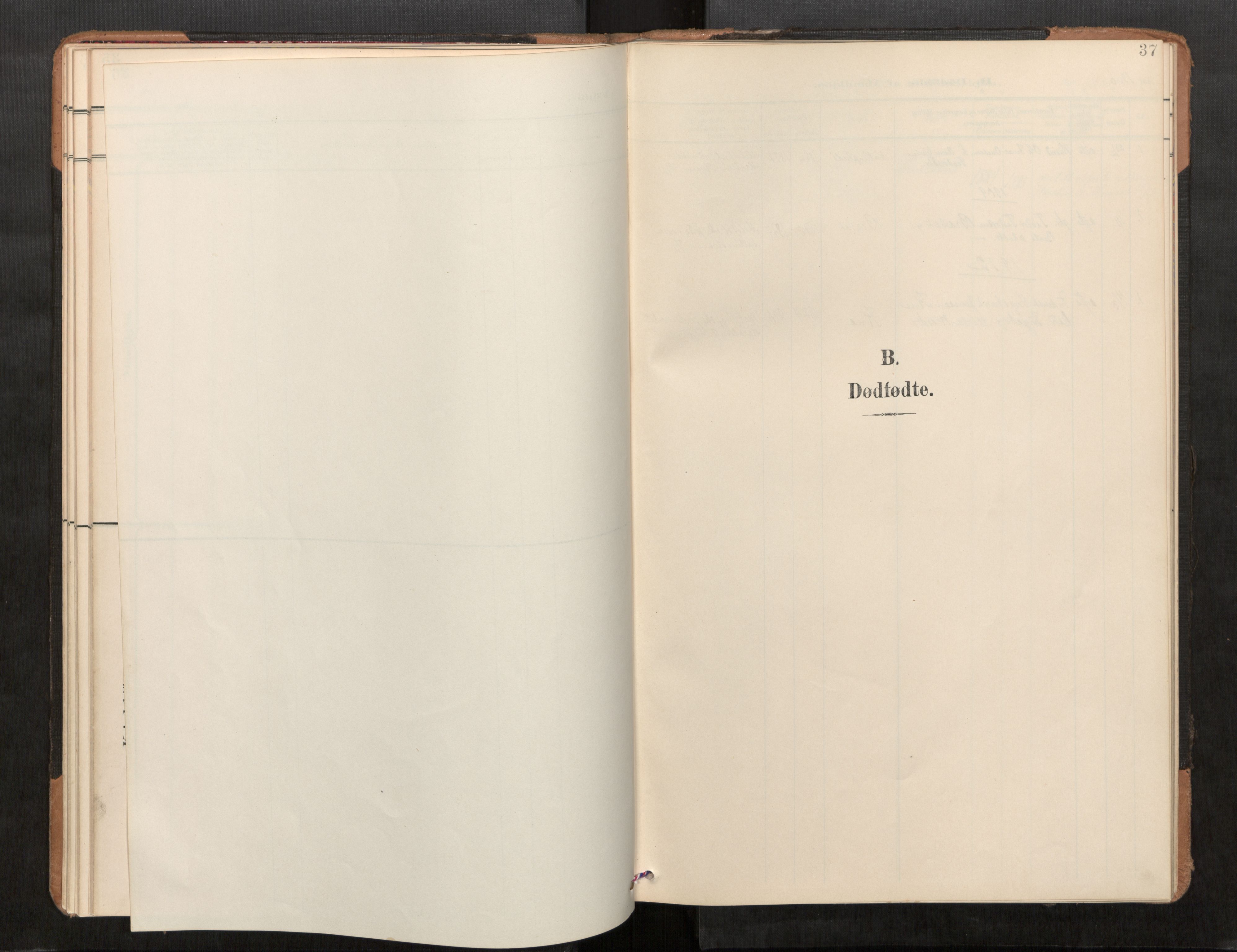 Stod sokneprestkontor, SAT/A-1164/1/I/I1/I1a/L0001: Ministerialbok nr. 1, 1900-1912, s. 37