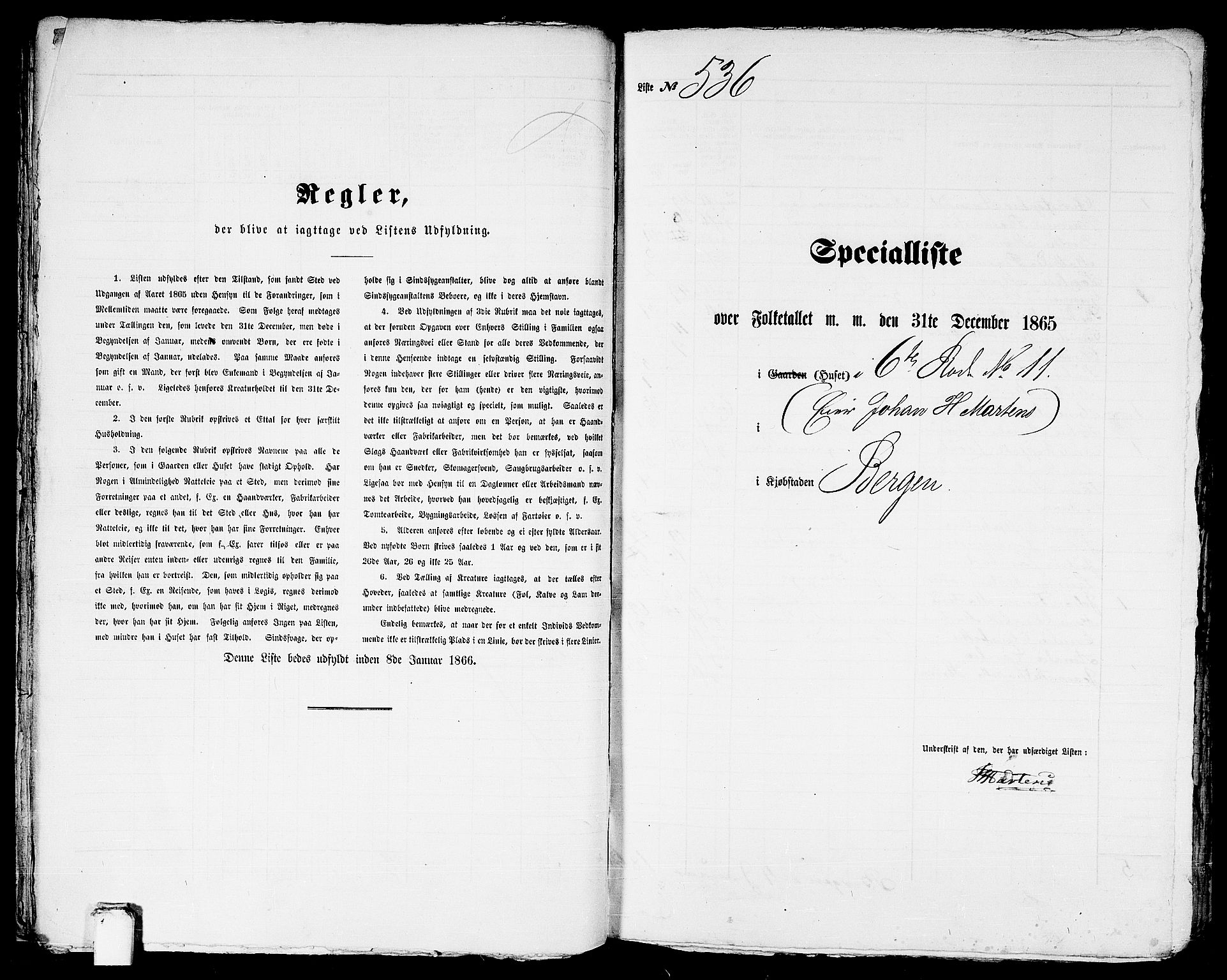 RA, Folketelling 1865 for 1301 Bergen kjøpstad, 1865, s. 1134