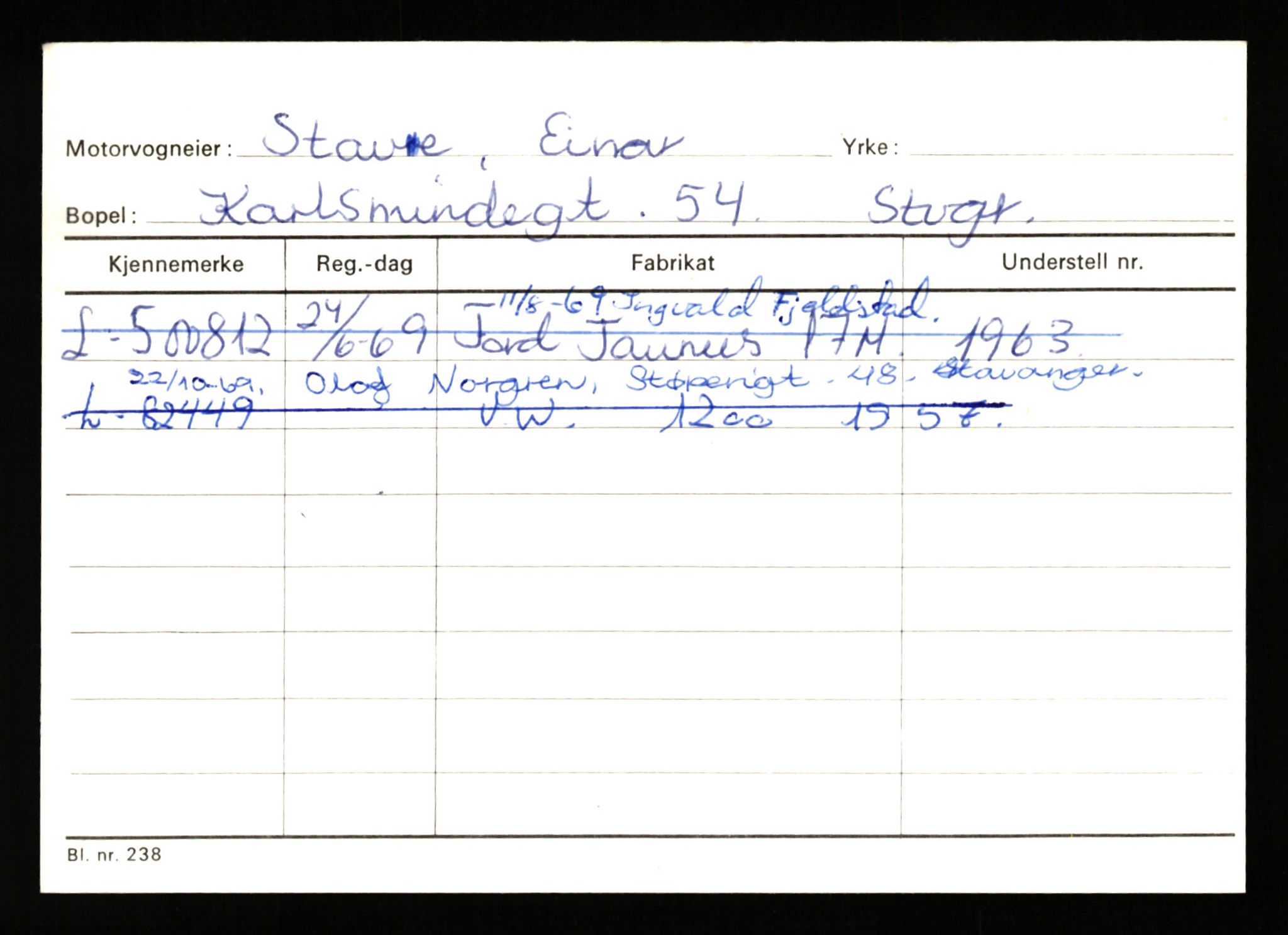 Stavanger trafikkstasjon, AV/SAST-A-101942/0/H/L0036: Stave - Sundsvoll, 1930-1971, s. 3