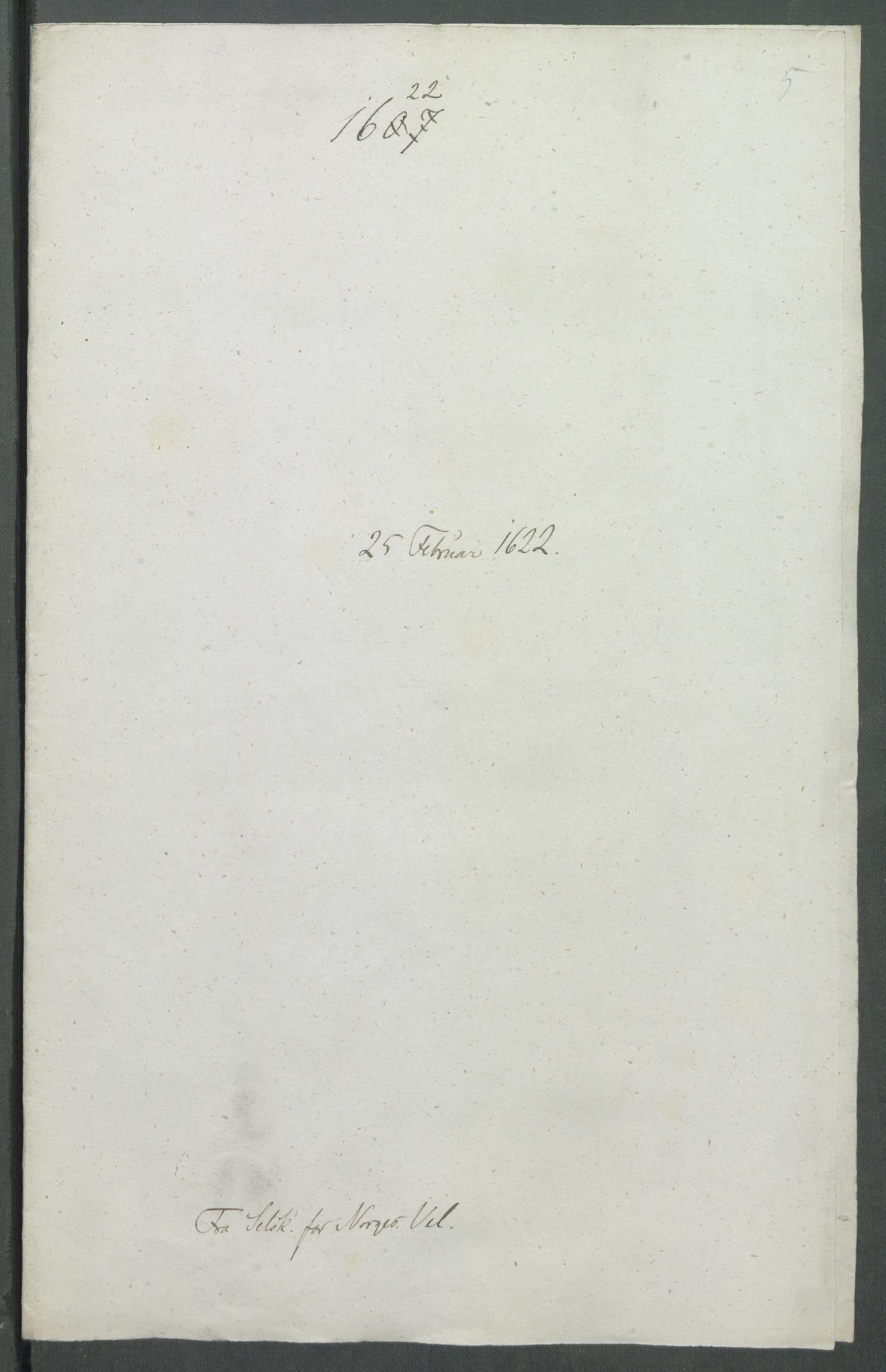 Riksarkivets diplomsamling, AV/RA-EA-5965/F02/L0130: Dokumenter, 1622, s. 21