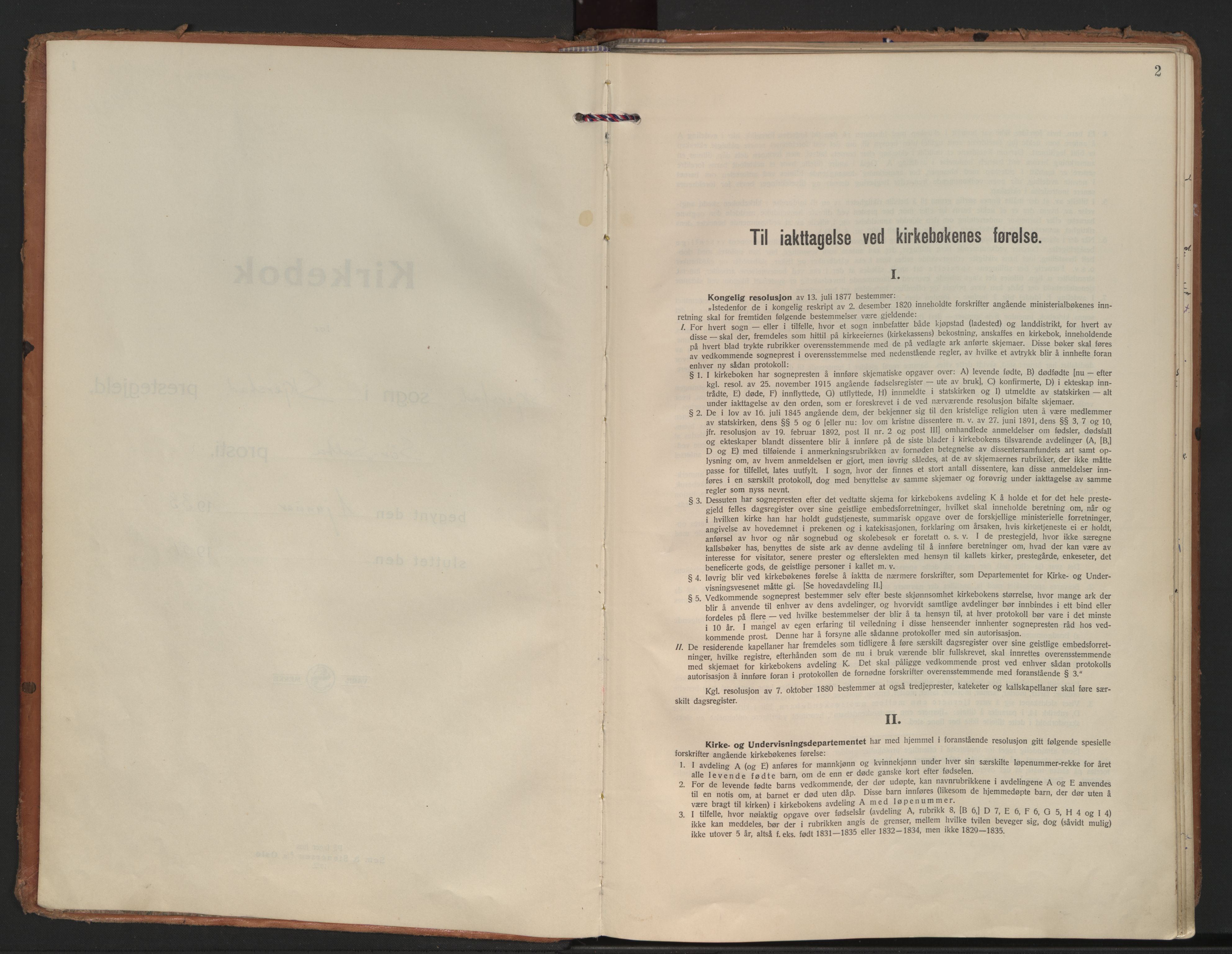 Ministerialprotokoller, klokkerbøker og fødselsregistre - Nordland, SAT/A-1459/852/L0749: Ministerialbok nr. 852A19, 1933-1951, s. 2