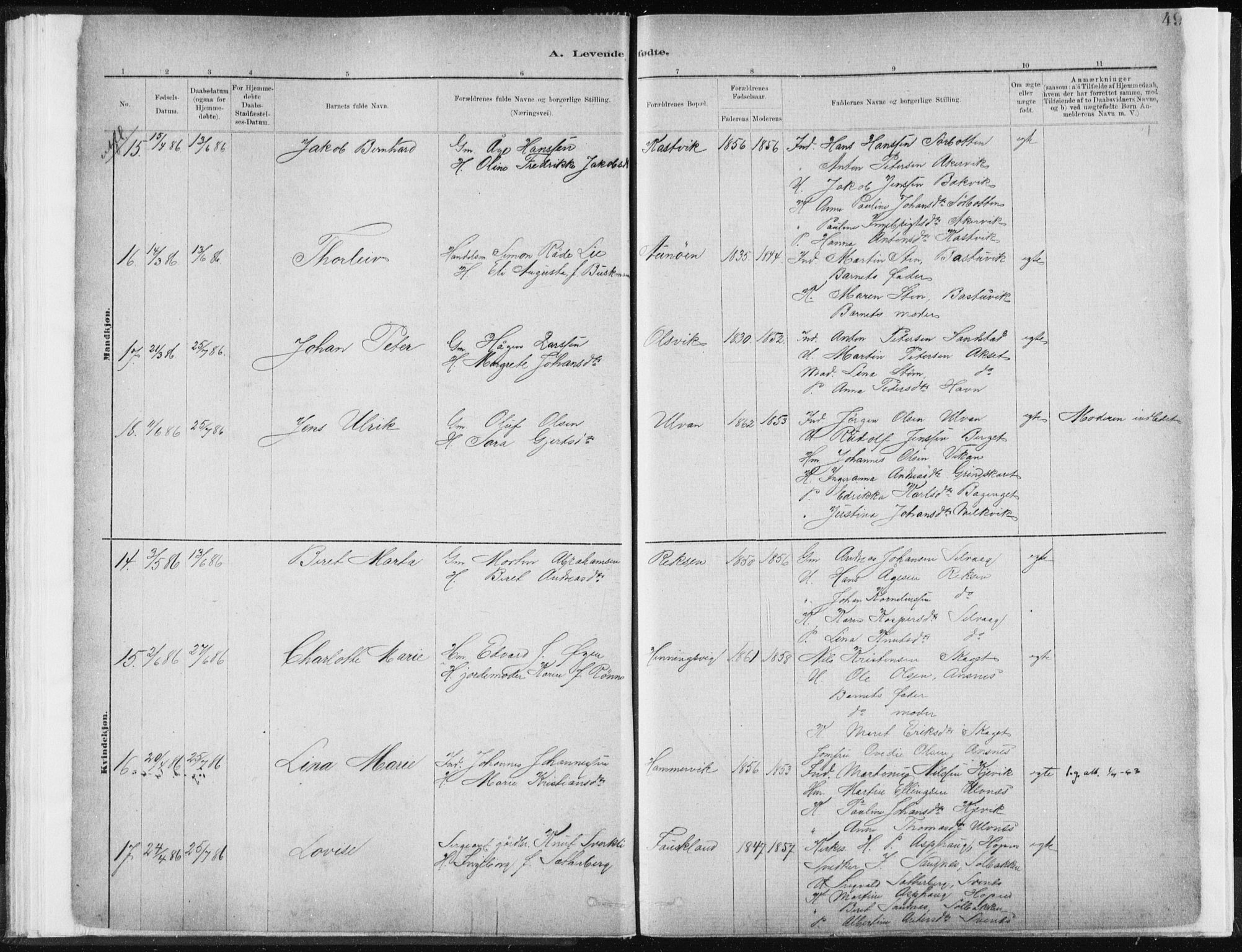 Ministerialprotokoller, klokkerbøker og fødselsregistre - Sør-Trøndelag, SAT/A-1456/637/L0558: Ministerialbok nr. 637A01, 1882-1899, s. 49