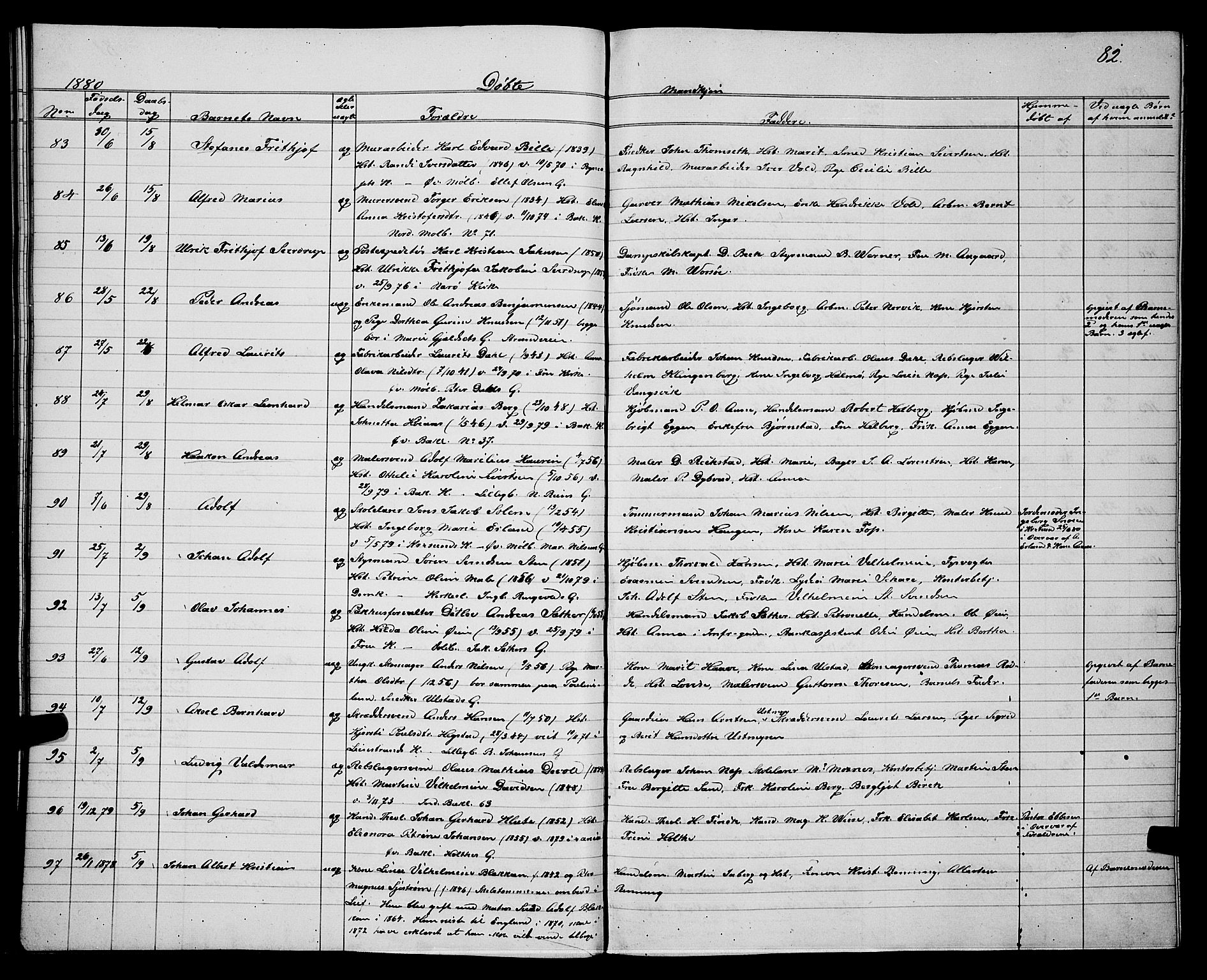 Ministerialprotokoller, klokkerbøker og fødselsregistre - Sør-Trøndelag, AV/SAT-A-1456/604/L0220: Klokkerbok nr. 604C03, 1870-1885, s. 82