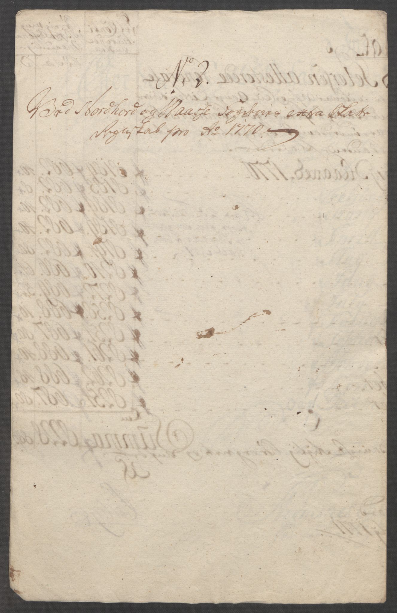 Rentekammeret inntil 1814, Reviderte regnskaper, Fogderegnskap, AV/RA-EA-4092/R51/L3303: Ekstraskatten Nordhordland og Voss, 1762-1772, s. 401