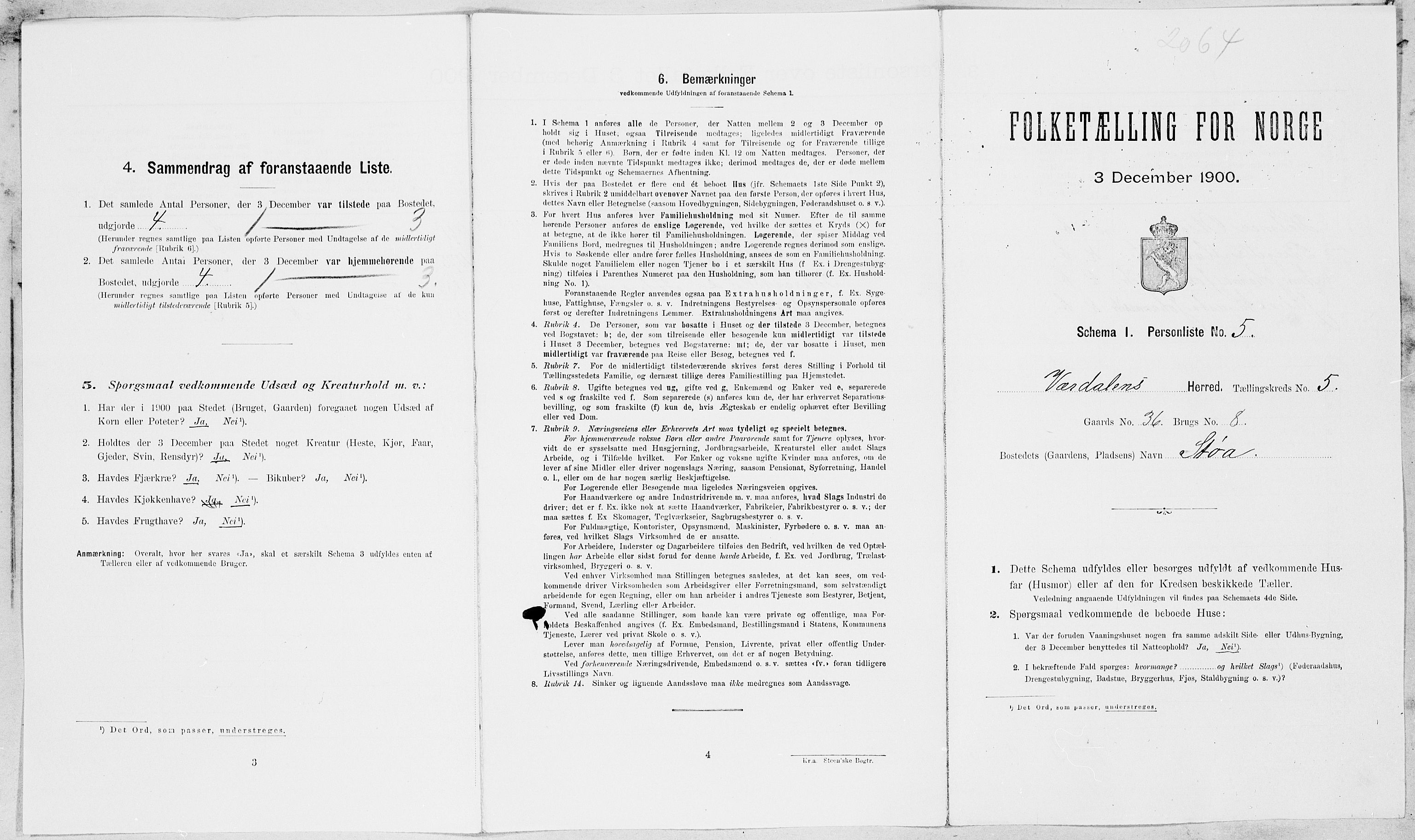 SAT, Folketelling 1900 for 1721 Verdal herred, 1900, s. 783