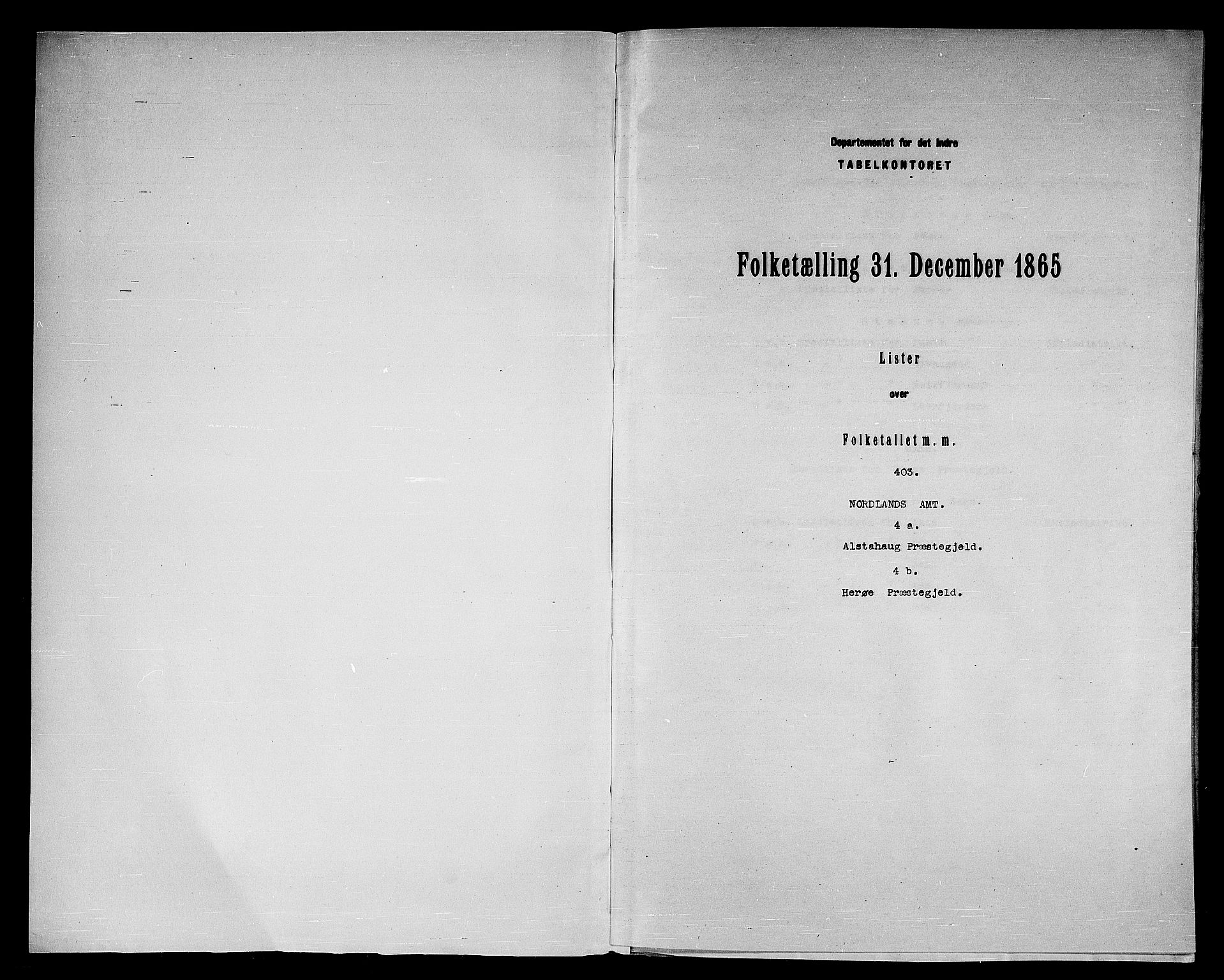 RA, Folketelling 1865 for 1820P Alstahaug prestegjeld, 1865, s. 3