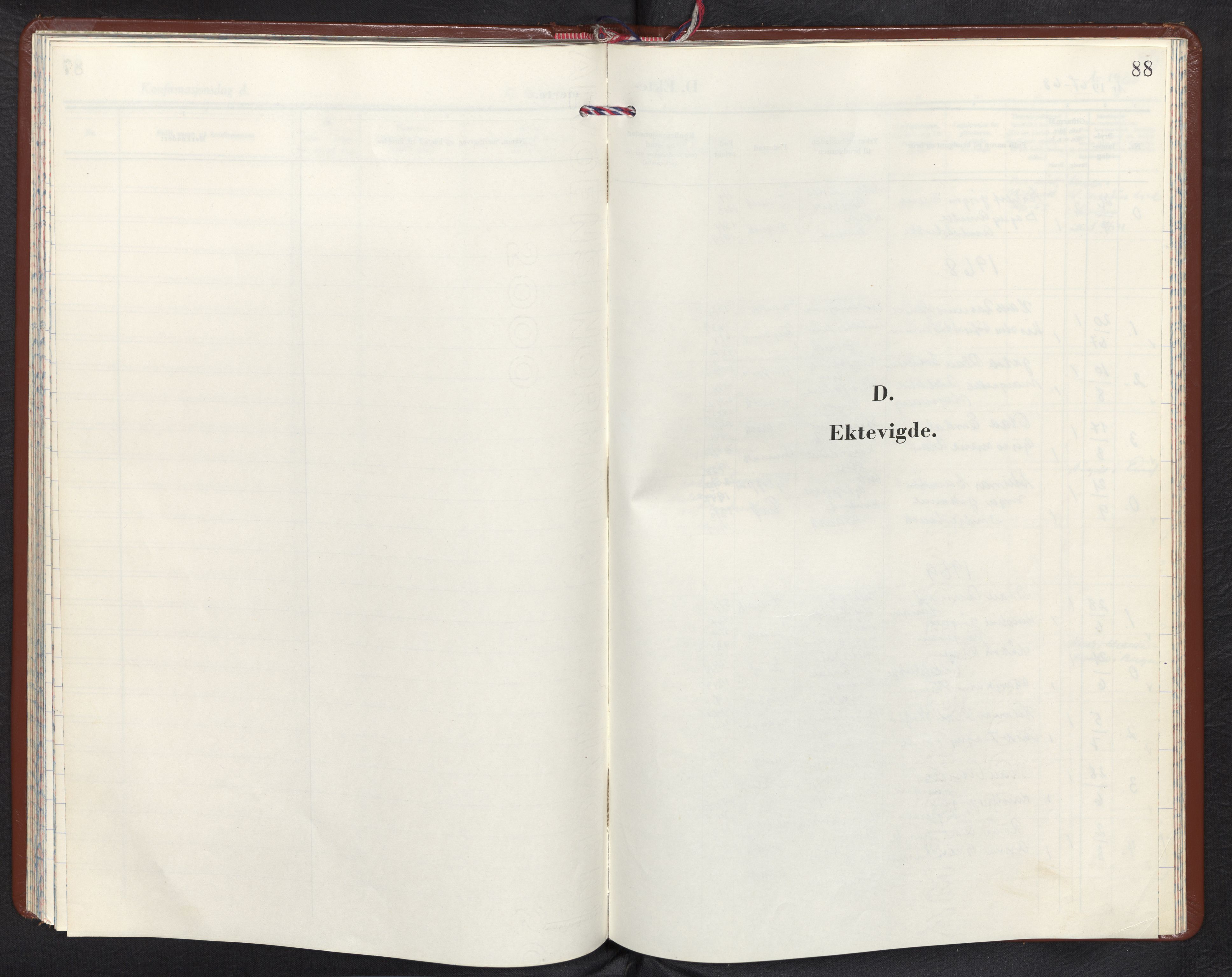 Davik sokneprestembete, AV/SAB-A-79701/H/Haa/Haab/L0004: Ministerialbok nr. B 4, 1966-1991, s. 87b-88a