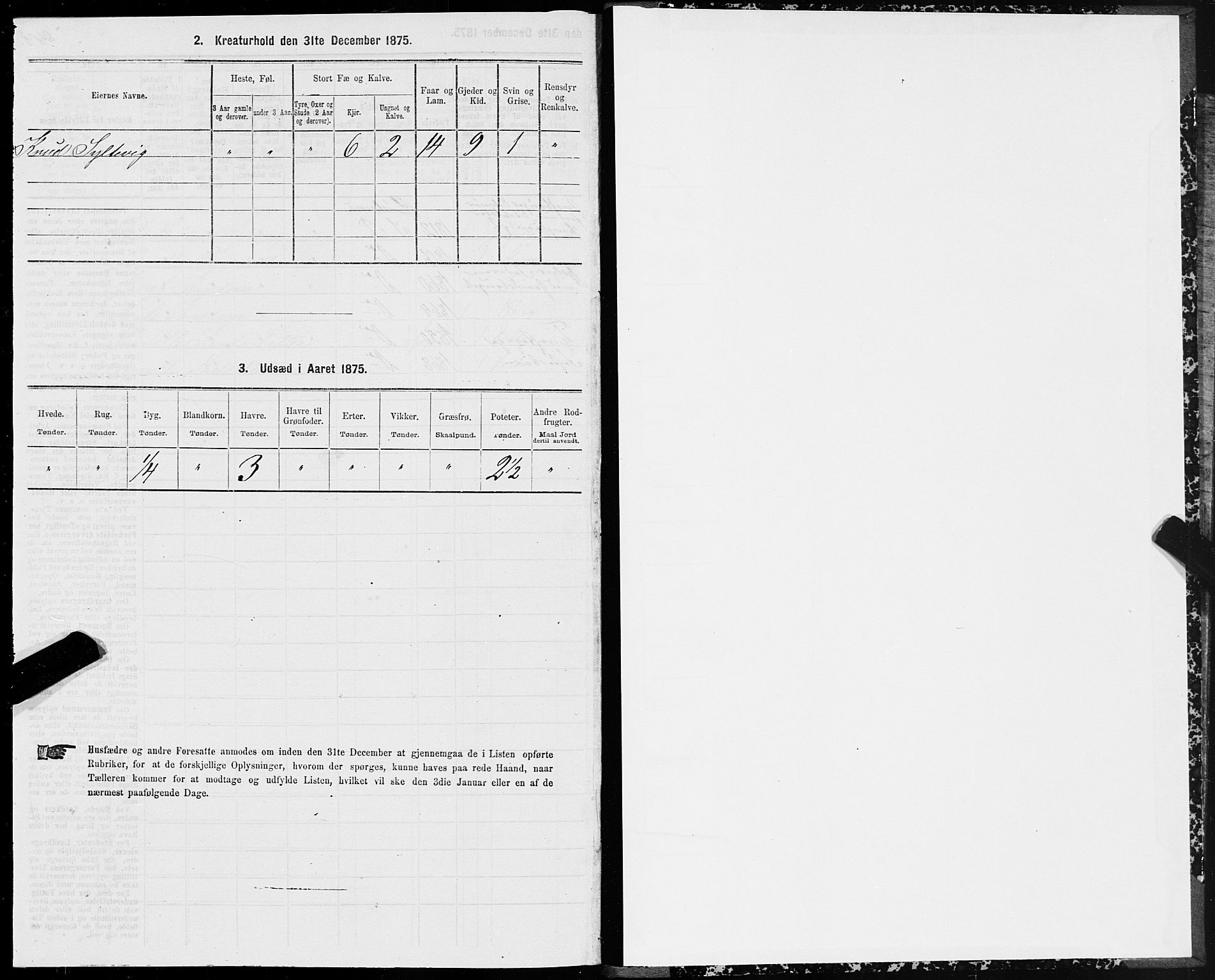 SAT, Folketelling 1875 for 1523P Sunnylven prestegjeld, 1875