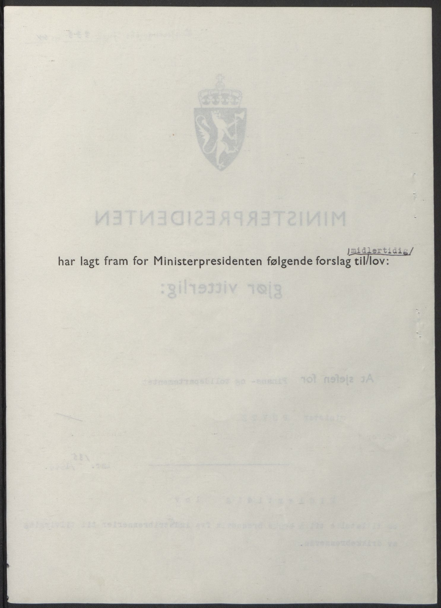 NS-administrasjonen 1940-1945 (Statsrådsekretariatet, de kommisariske statsråder mm), RA/S-4279/D/Db/L0100: Lover, 1944, s. 652