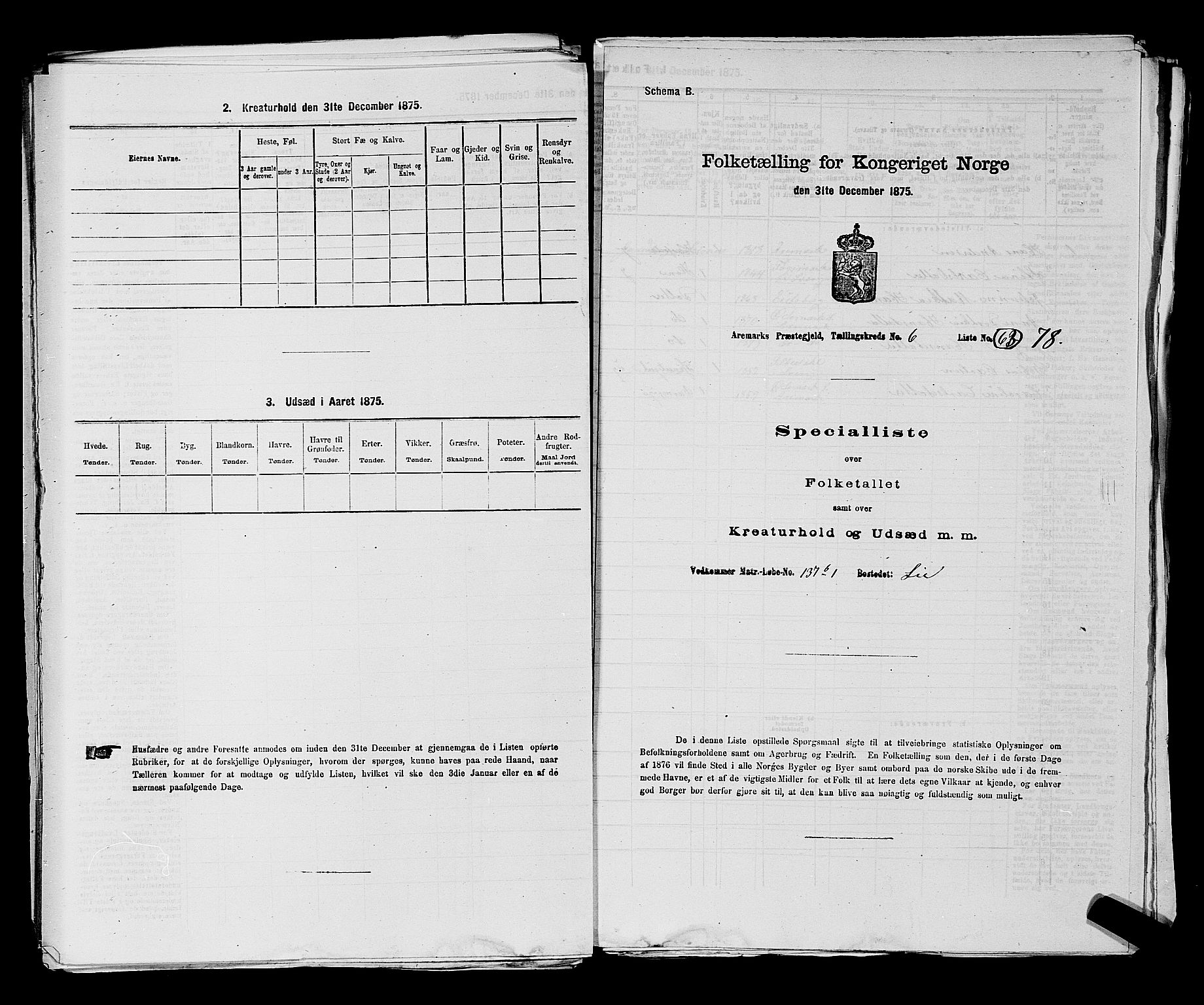 RA, Folketelling 1875 for 0118P Aremark prestegjeld, 1875, s. 959
