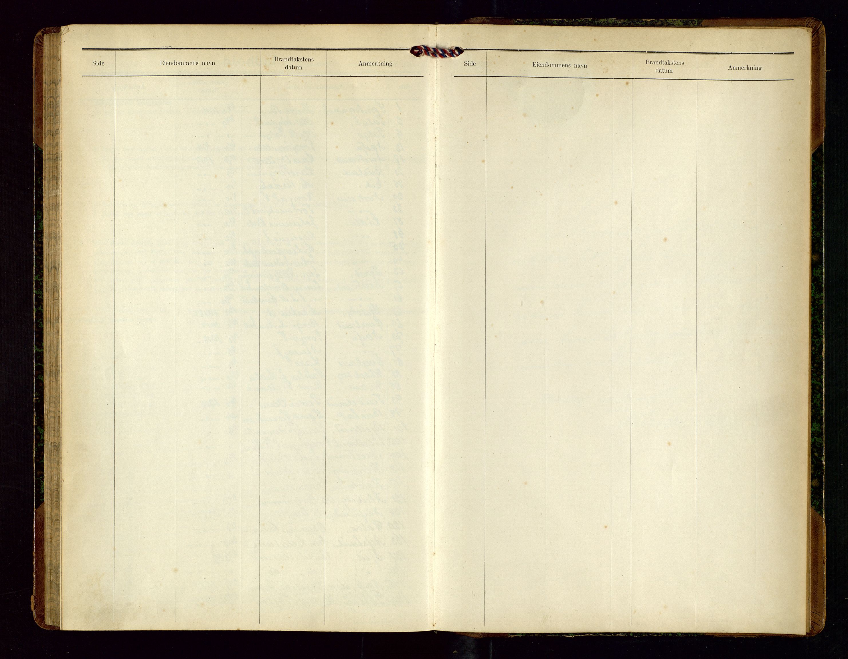 Nedstrand lensmannskontor, SAST/A-100236/Gob/L0002: "Brandtakstprotokol for Nerstrand lensmandsdistrikt Rogaland Fylke", 1916-1949