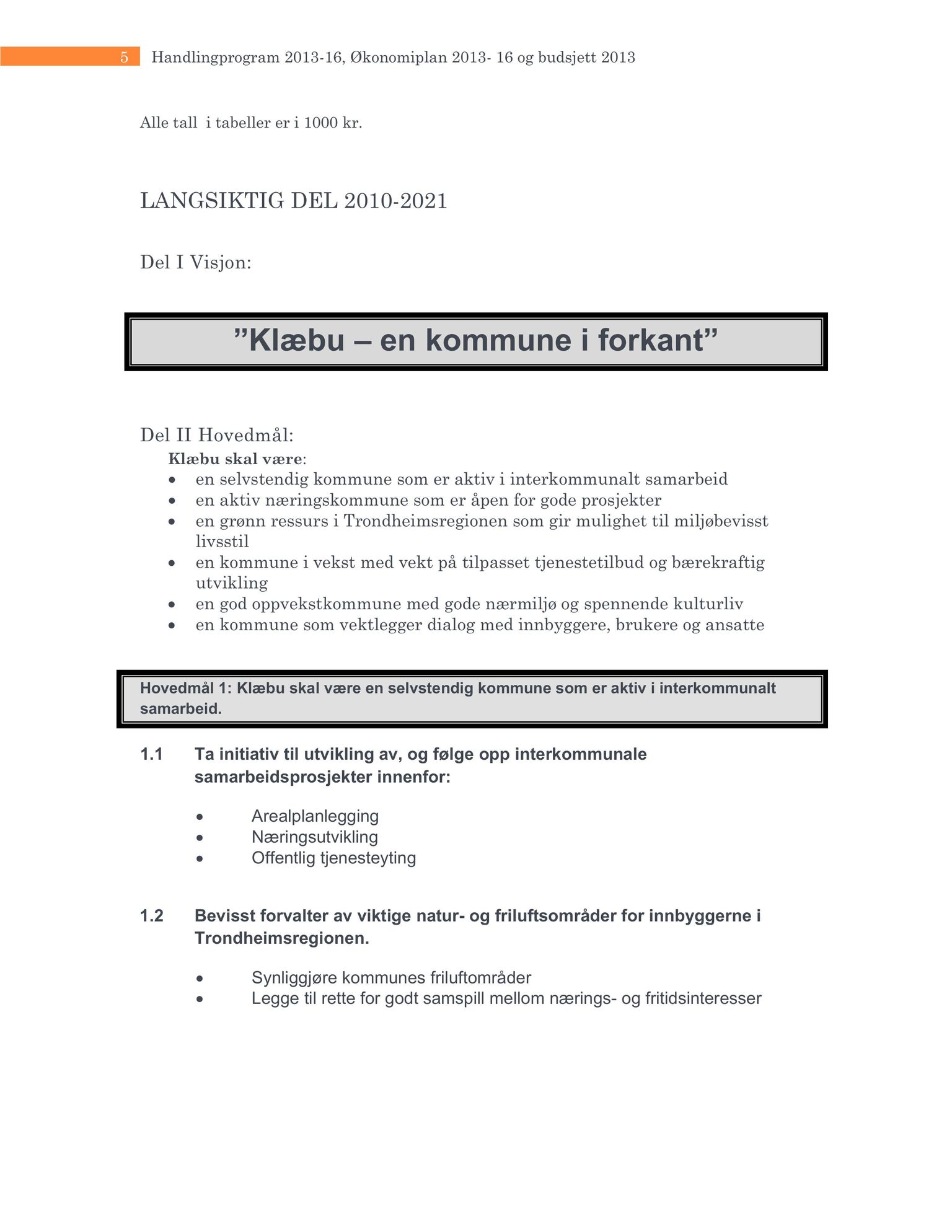 Klæbu Kommune, TRKO/KK/01-KS/L006: Kommunestyret - Møtedokumenter, 2013, s. 44