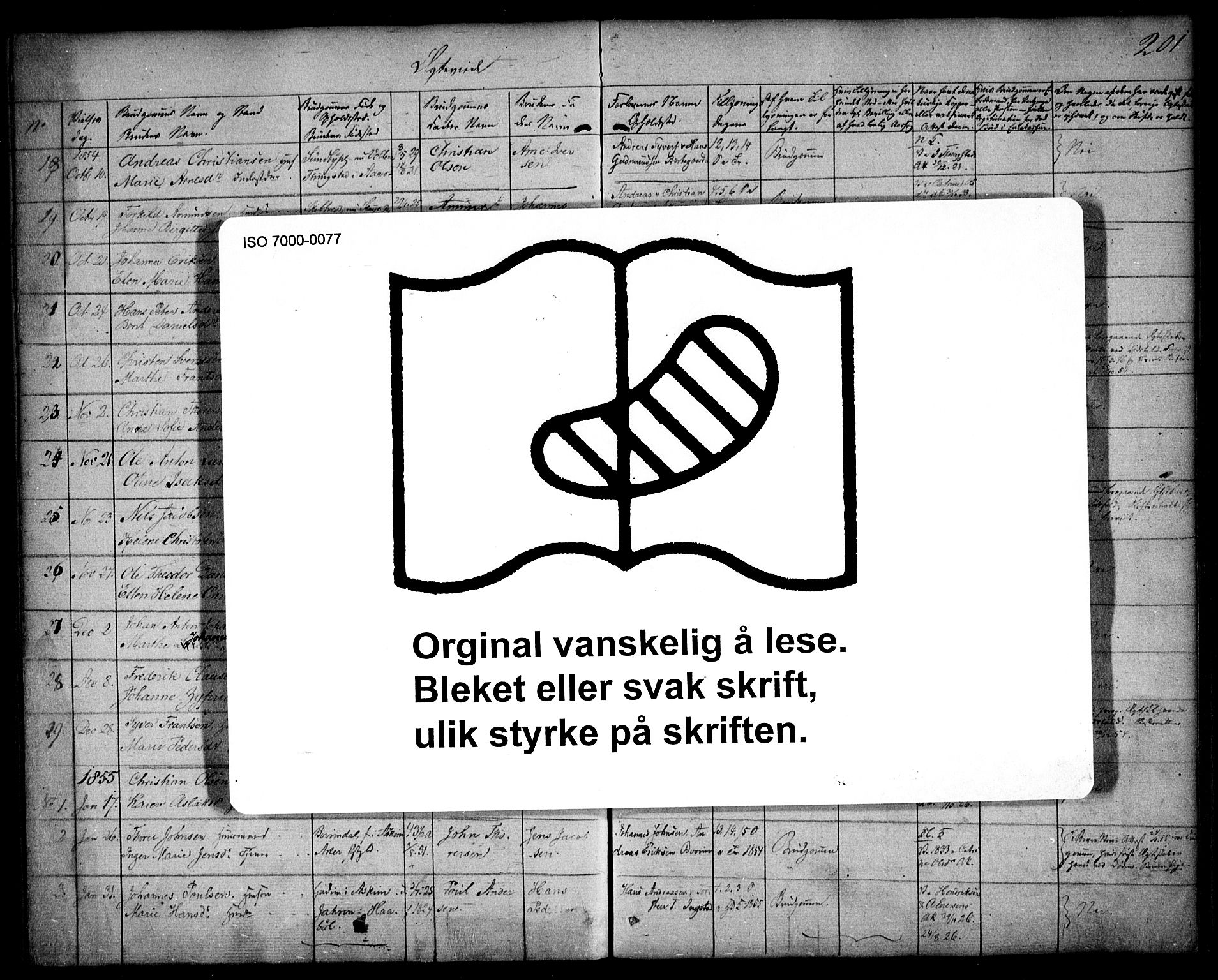 Spydeberg prestekontor Kirkebøker, SAO/A-10924/F/Fa/L0005: Ministerialbok nr. I 5, 1842-1862, s. 201