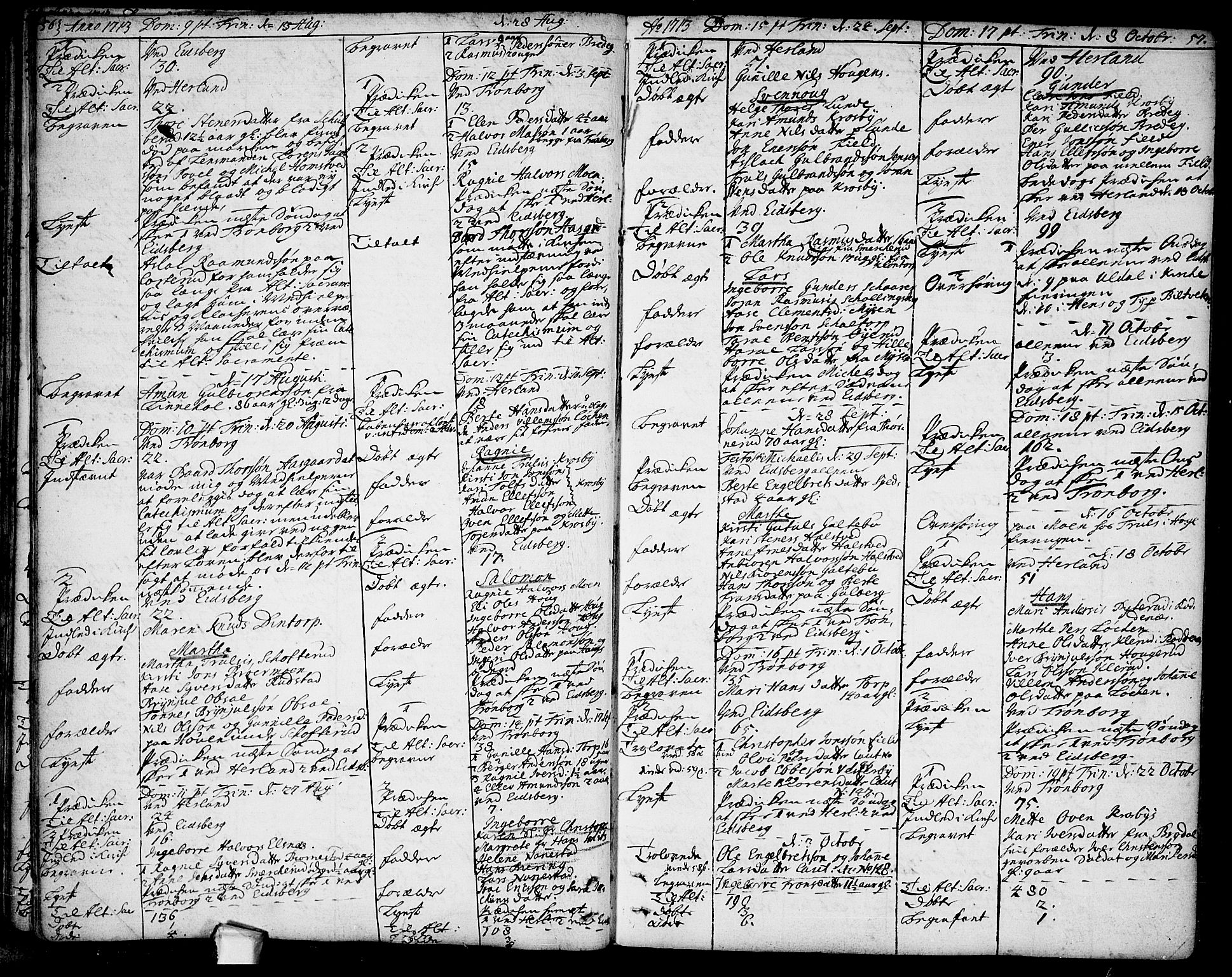 Eidsberg prestekontor Kirkebøker, AV/SAO-A-10905/F/Fa/L0001: Ministerialbok nr. I 1, 1710-1730, s. 56-57