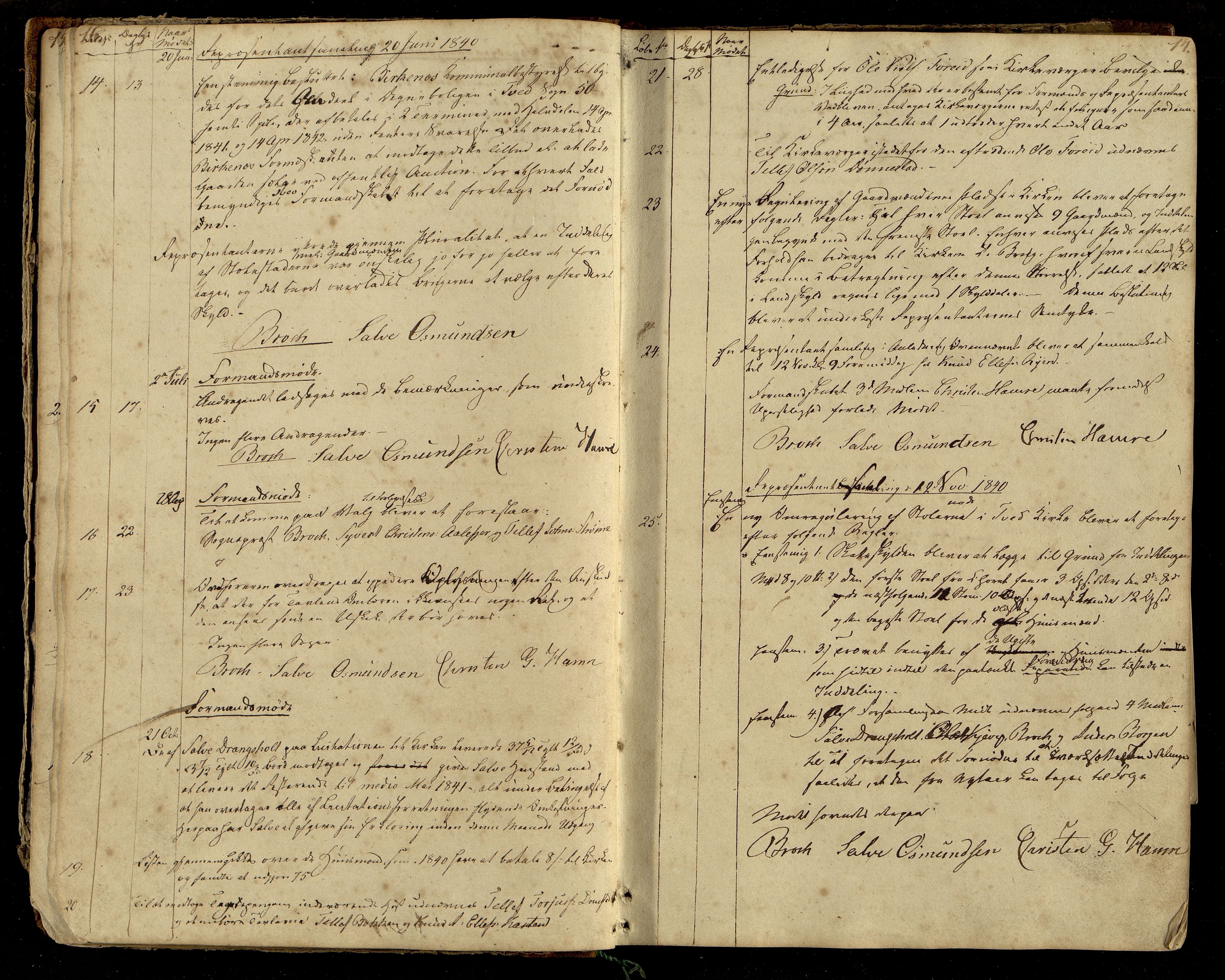 Tveit kommune - Formannskapet/ Kommunestyret, ARKSOR/1001TV120/A/L0001: Møtebok (d), 1838-1865