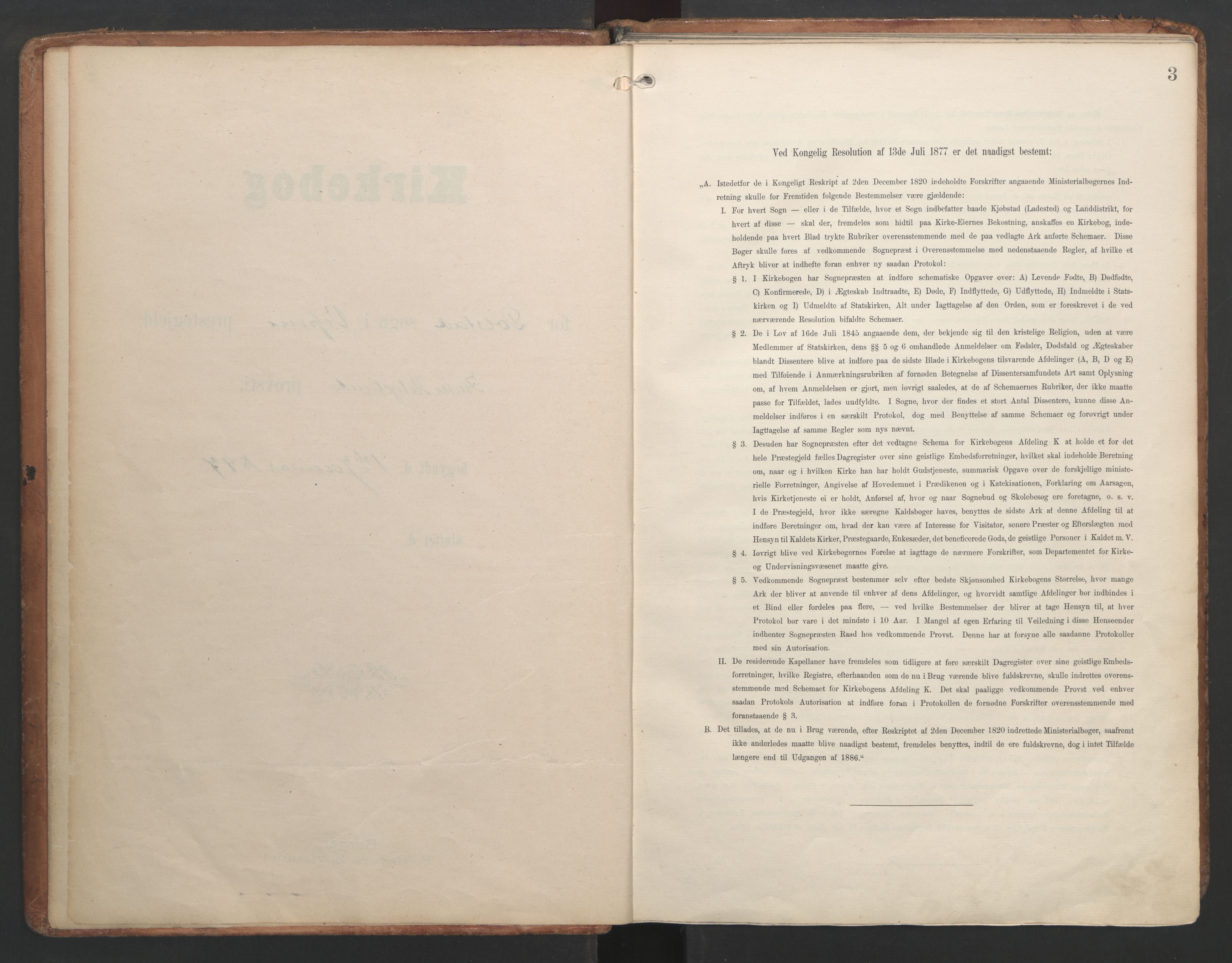 Ministerialprotokoller, klokkerbøker og fødselsregistre - Nordland, SAT/A-1459/820/L0297: Ministerialbok nr. 820A18, 1897-1917, s. 3