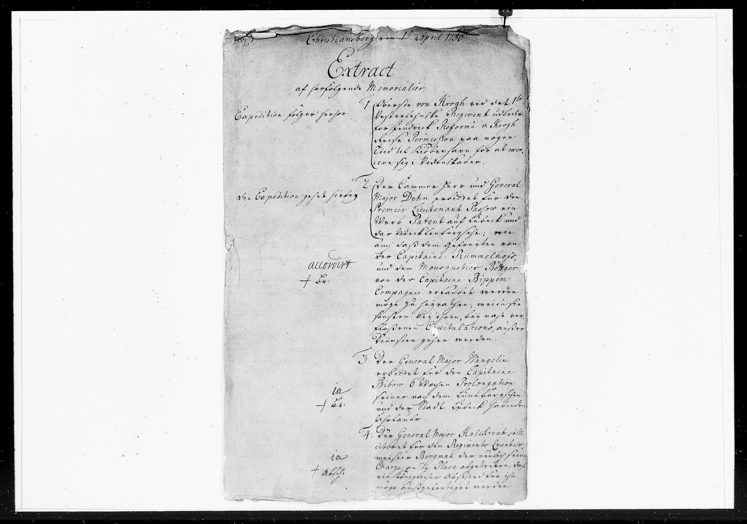 Krigskollegiet, Krigskancelliet, DRA/A-0006/-/1218-1225: Refererede sager, 1750, s. 108