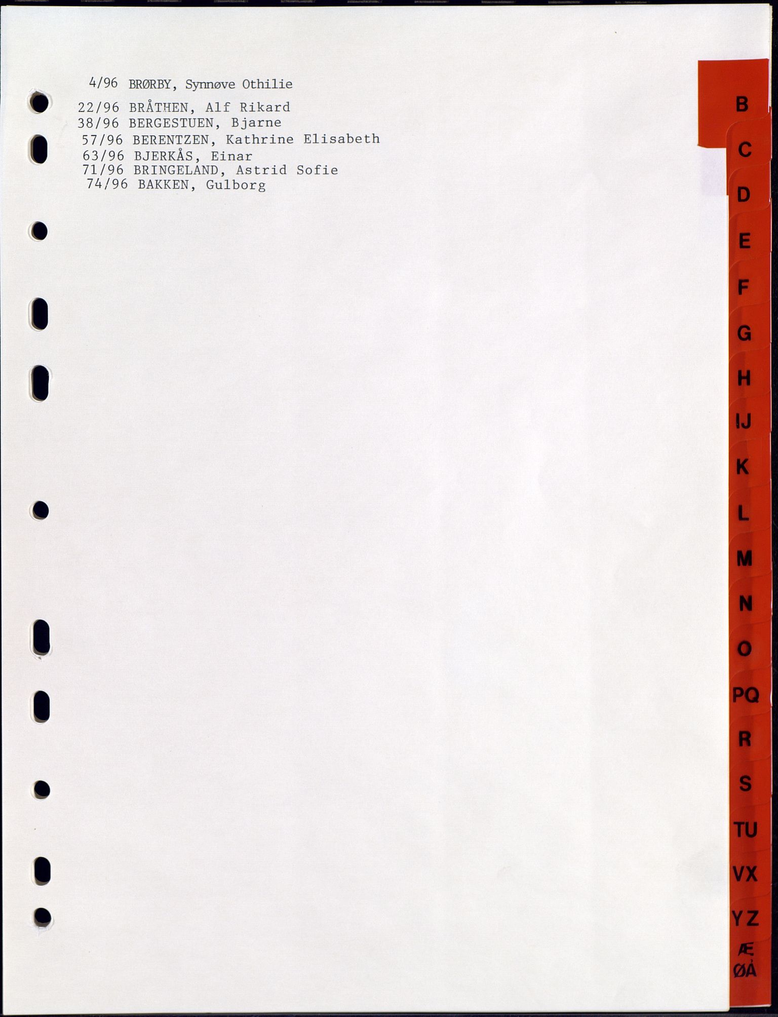 Jevnaker lensmannskontor, AV/SAH-LOJ-008/H/Ha/Haa/L0009: Dødsfallsprotokoller, 1991-1998