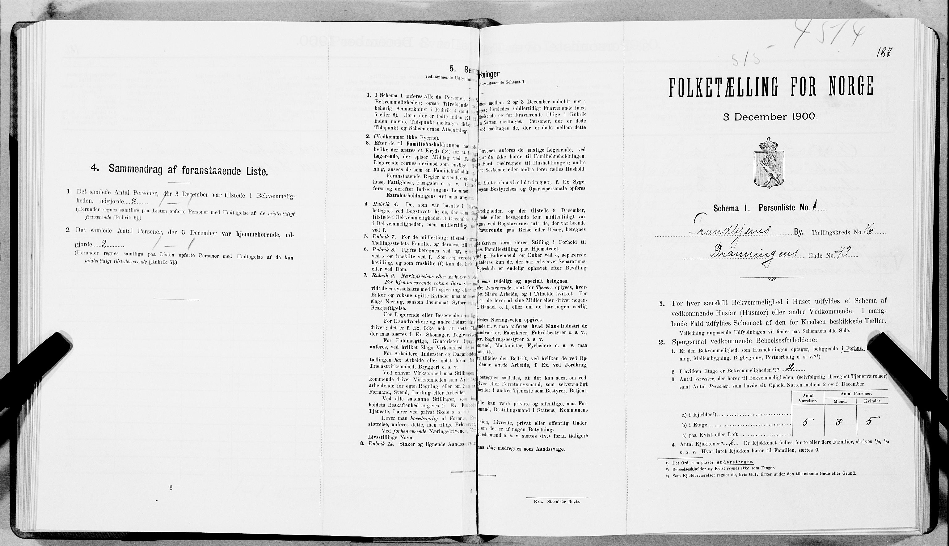 SAT, Folketelling 1900 for 1601 Trondheim kjøpstad, 1900, s. 2726