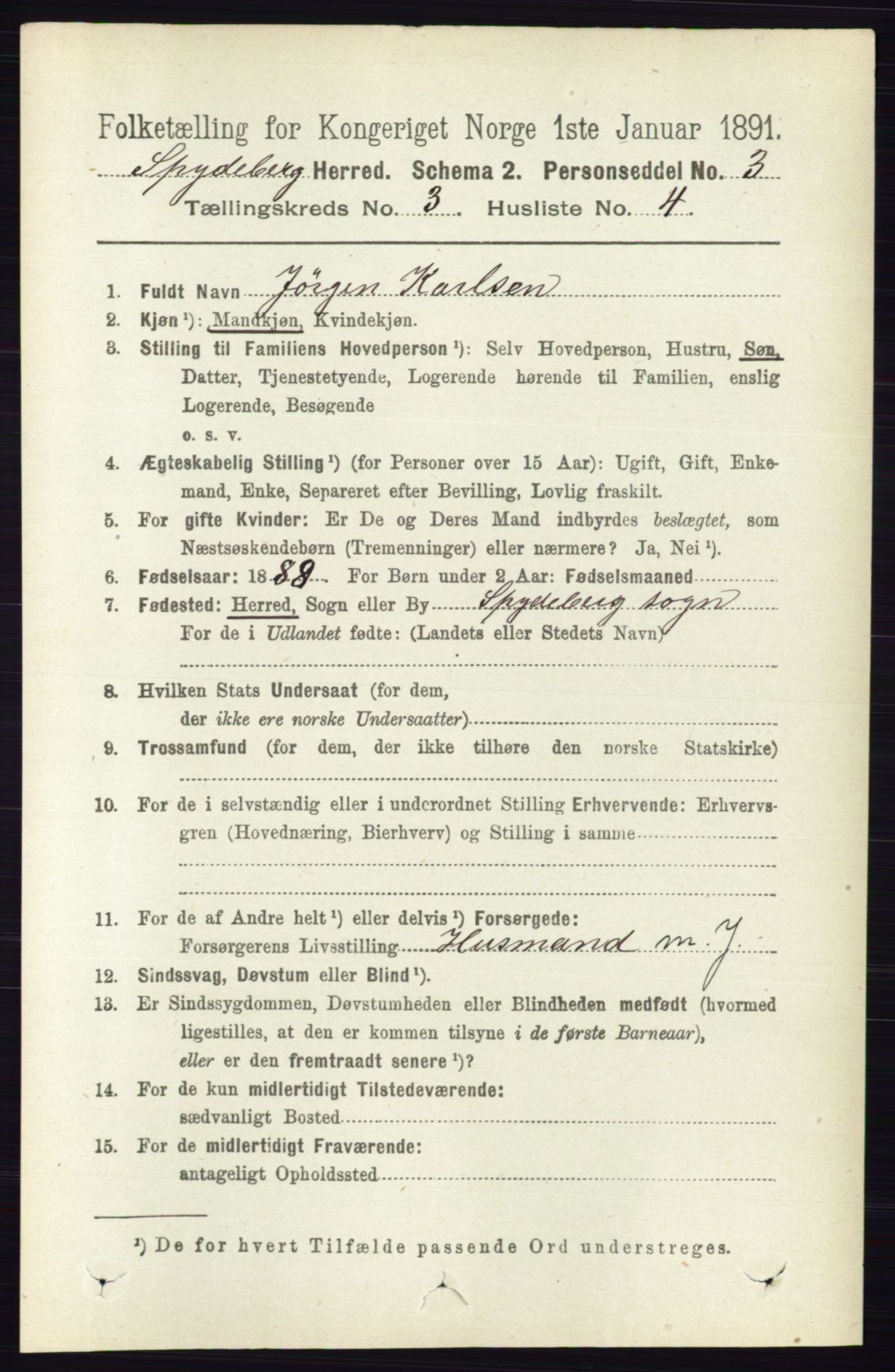 RA, Folketelling 1891 for 0123 Spydeberg herred, 1891, s. 1253