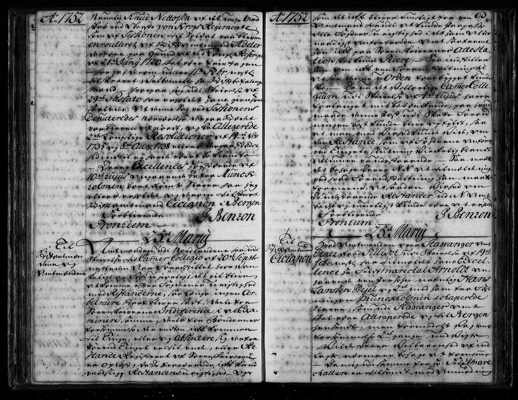 Stattholderembetet 1572-1771, AV/RA-EA-2870/Bf/L0001: Stattholderprotokoll (allmenn kopibok), 1751-1753, s. 62b-63a