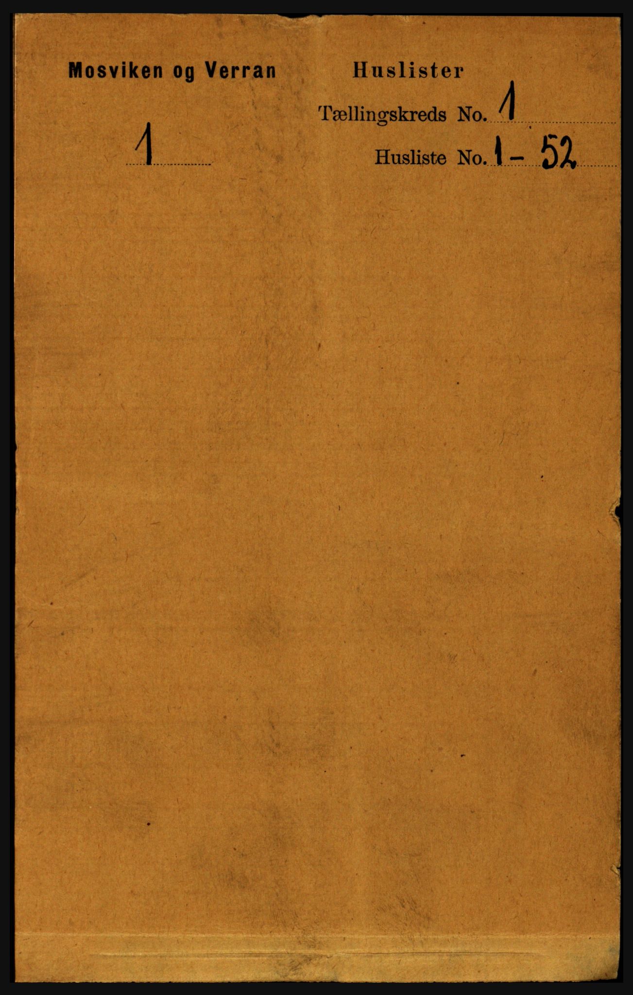 RA, Folketelling 1891 for 1723 Mosvik og Verran herred, 1891, s. 22