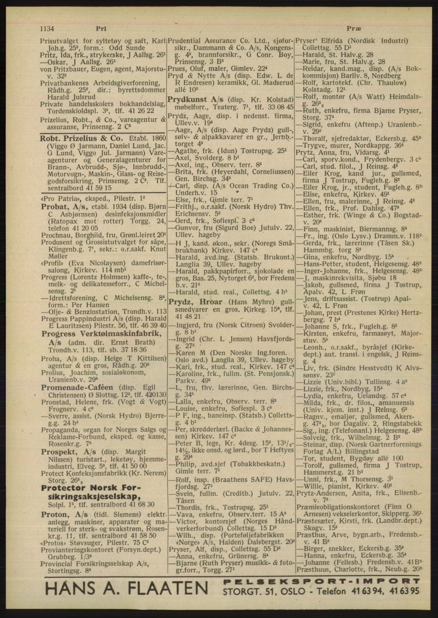Kristiania/Oslo adressebok, PUBL/-, 1948, s. 1134