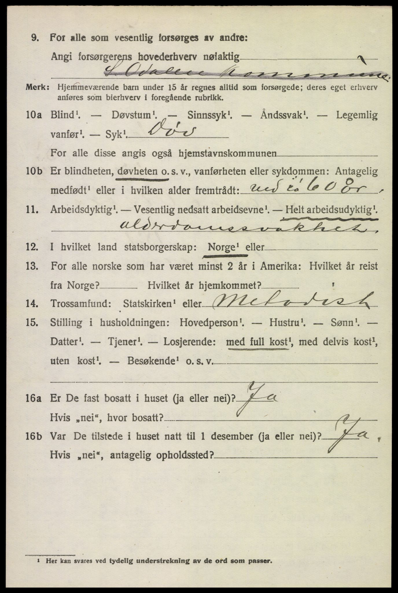 SAH, Folketelling 1920 for 0419 Sør-Odal herred, 1920, s. 5426