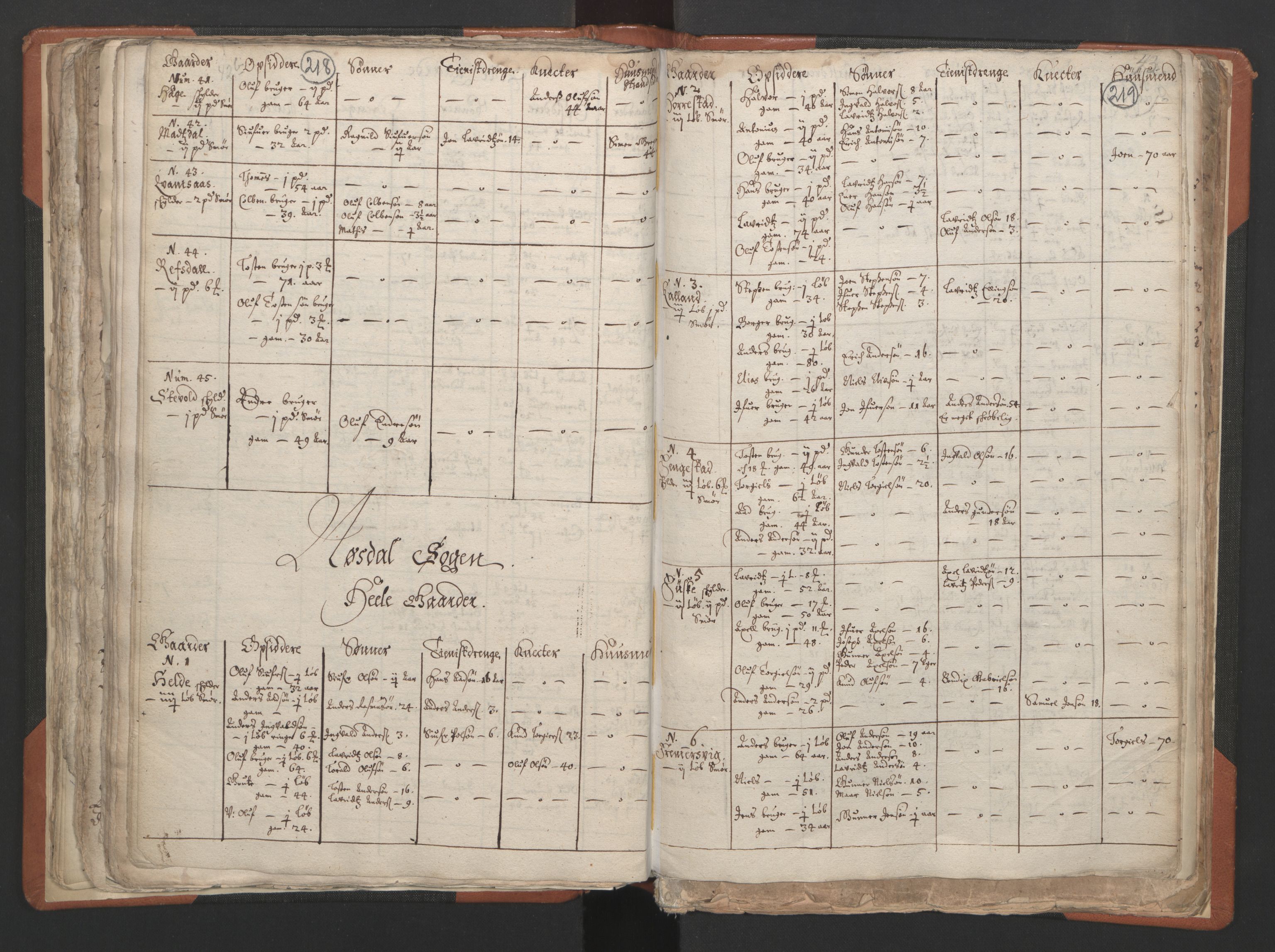 RA, Sogneprestenes manntall 1664-1666, nr. 24: Sunnfjord prosti, 1664-1666, s. 218-219