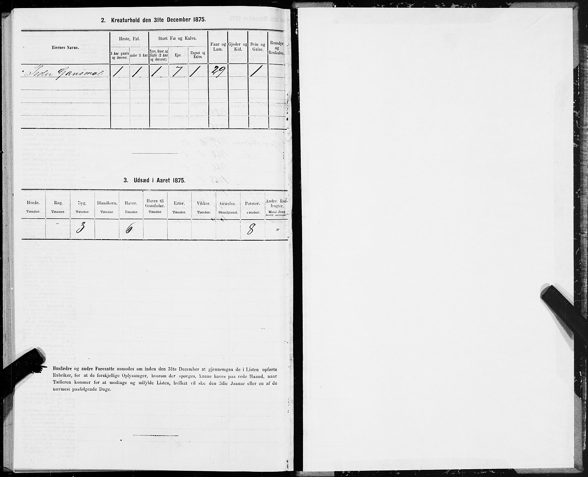 SAT, Folketelling 1875 for 1748P Fosnes prestegjeld, 1875