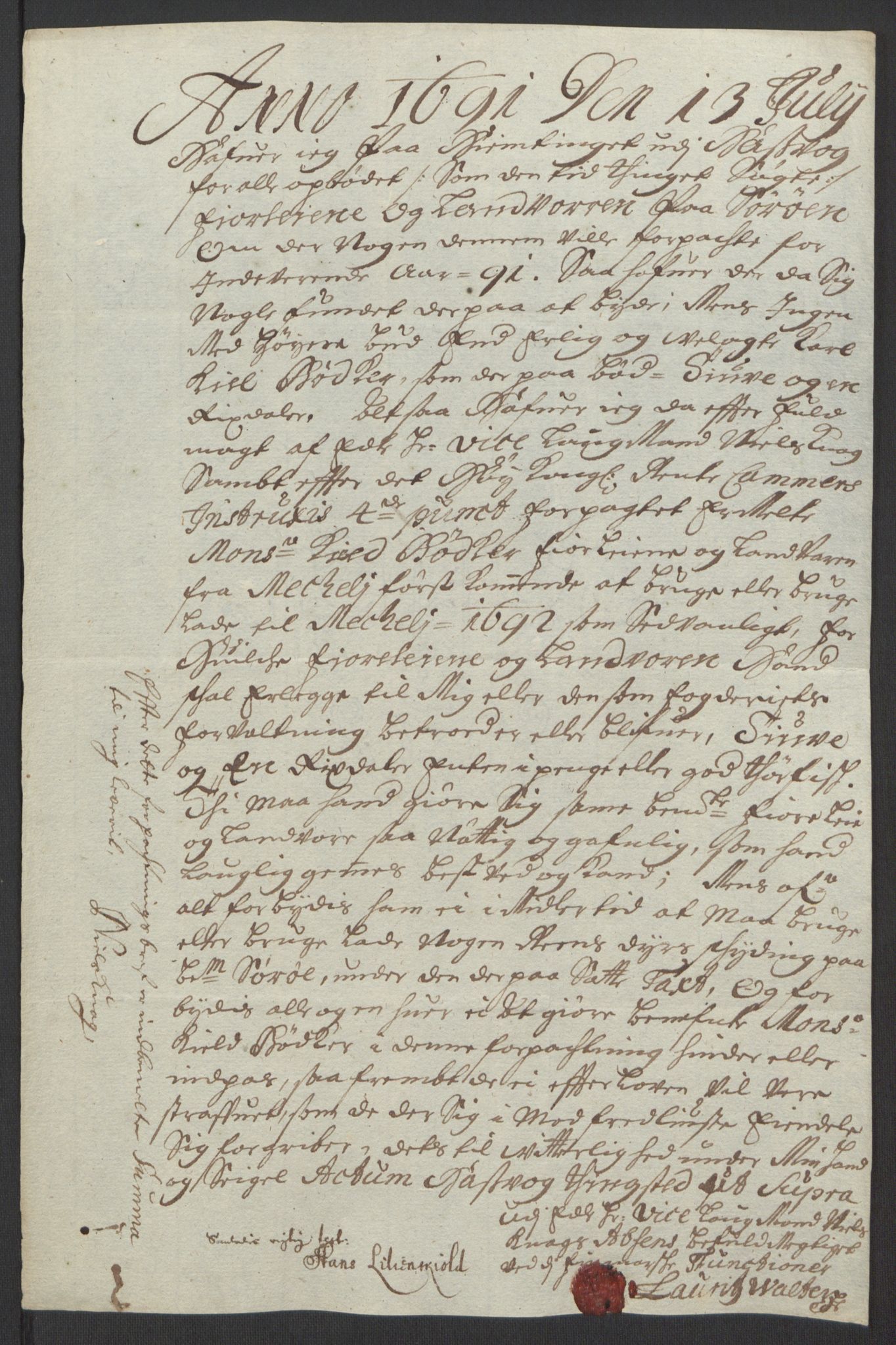 Rentekammeret inntil 1814, Reviderte regnskaper, Fogderegnskap, AV/RA-EA-4092/R69/L4851: Fogderegnskap Finnmark/Vardøhus, 1691-1700, s. 38