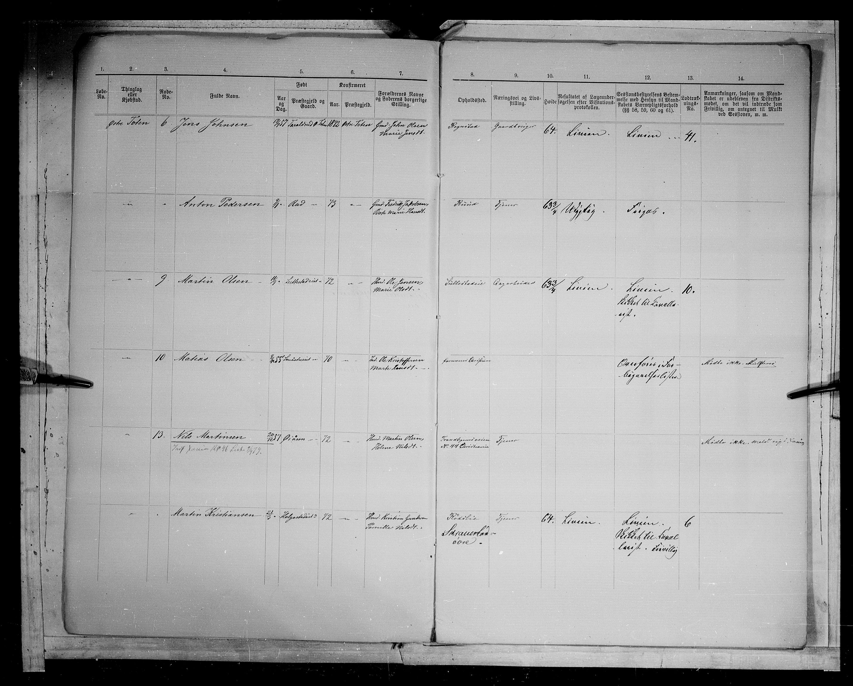 Fylkesmannen i Oppland, AV/SAH-FYO-002/1/K/Kg/L1168: Østre og Vestre Toten, 1871-1879, s. 8259