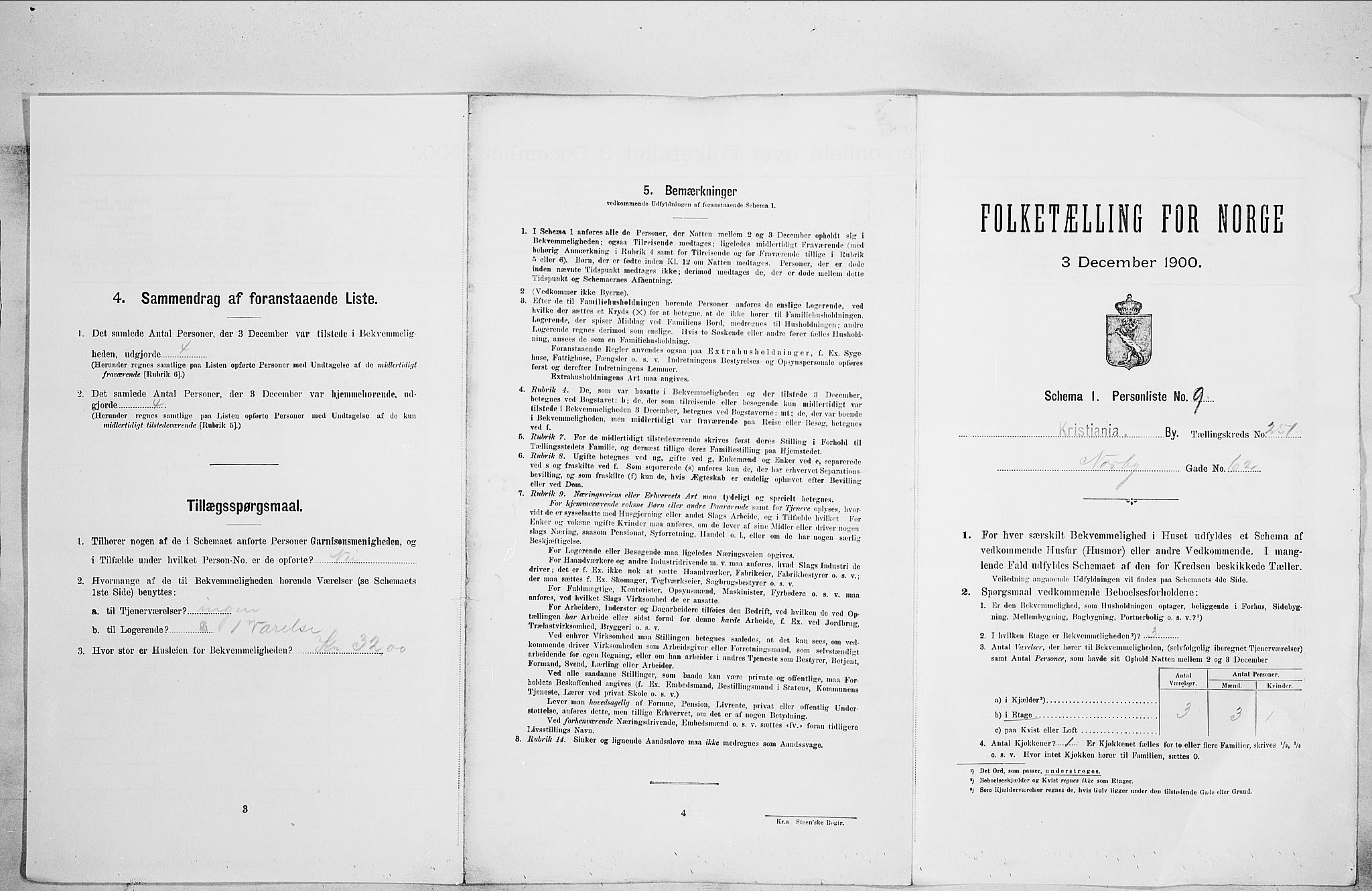 SAO, Folketelling 1900 for 0301 Kristiania kjøpstad, 1900, s. 65596