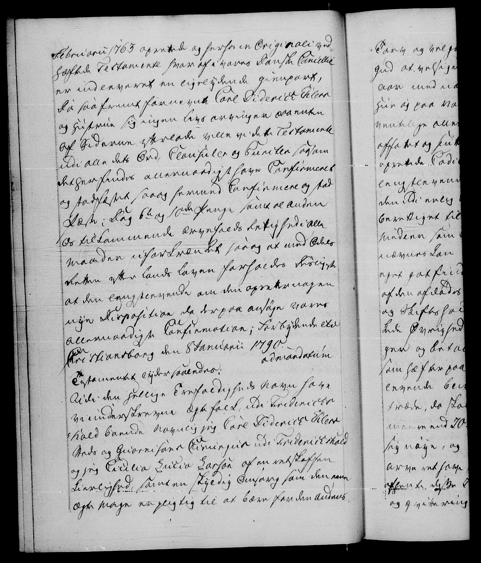 Danske Kanselli 1572-1799, AV/RA-EA-3023/F/Fc/Fca/Fcaa/L0053: Norske registre, 1790-1791, s. 14b