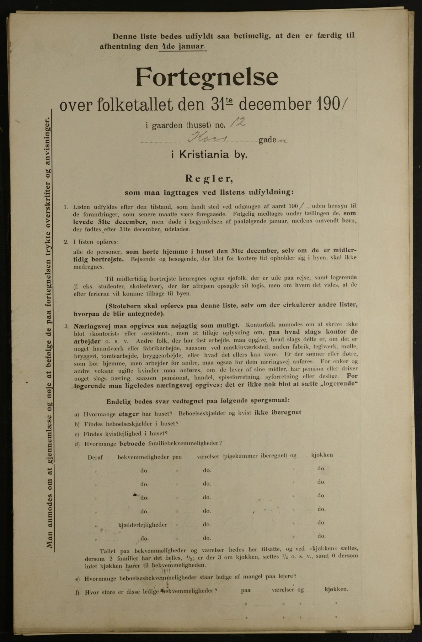 OBA, Kommunal folketelling 31.12.1901 for Kristiania kjøpstad, 1901, s. 8265