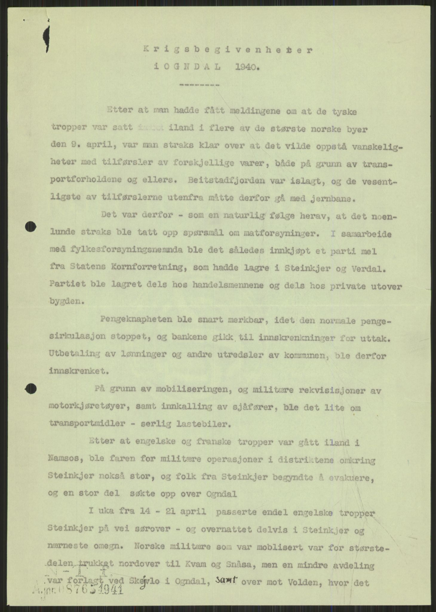 Forsvaret, Forsvarets krigshistoriske avdeling, RA/RAFA-2017/Y/Ya/L0016: II-C-11-31 - Fylkesmenn.  Rapporter om krigsbegivenhetene 1940., 1940, s. 527