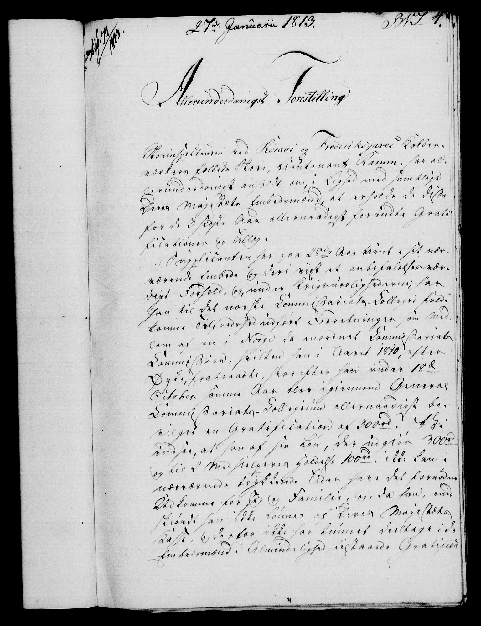 Rentekammeret, Renteskriverkontorene, AV/RA-EA-3115/M/Mf/Mfb/L0011: Relasjons- og resolusjonsprotokoll med register (merket RK 54.17), 1813-1814