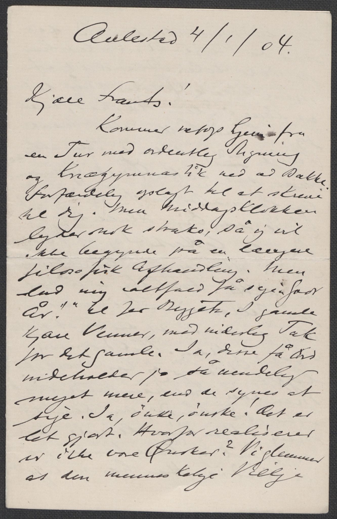 Beyer, Frants, RA/PA-0132/F/L0001: Brev fra Edvard Grieg til Frantz Beyer og "En del optegnelser som kan tjene til kommentar til brevene" av Marie Beyer, 1872-1907, s. 741