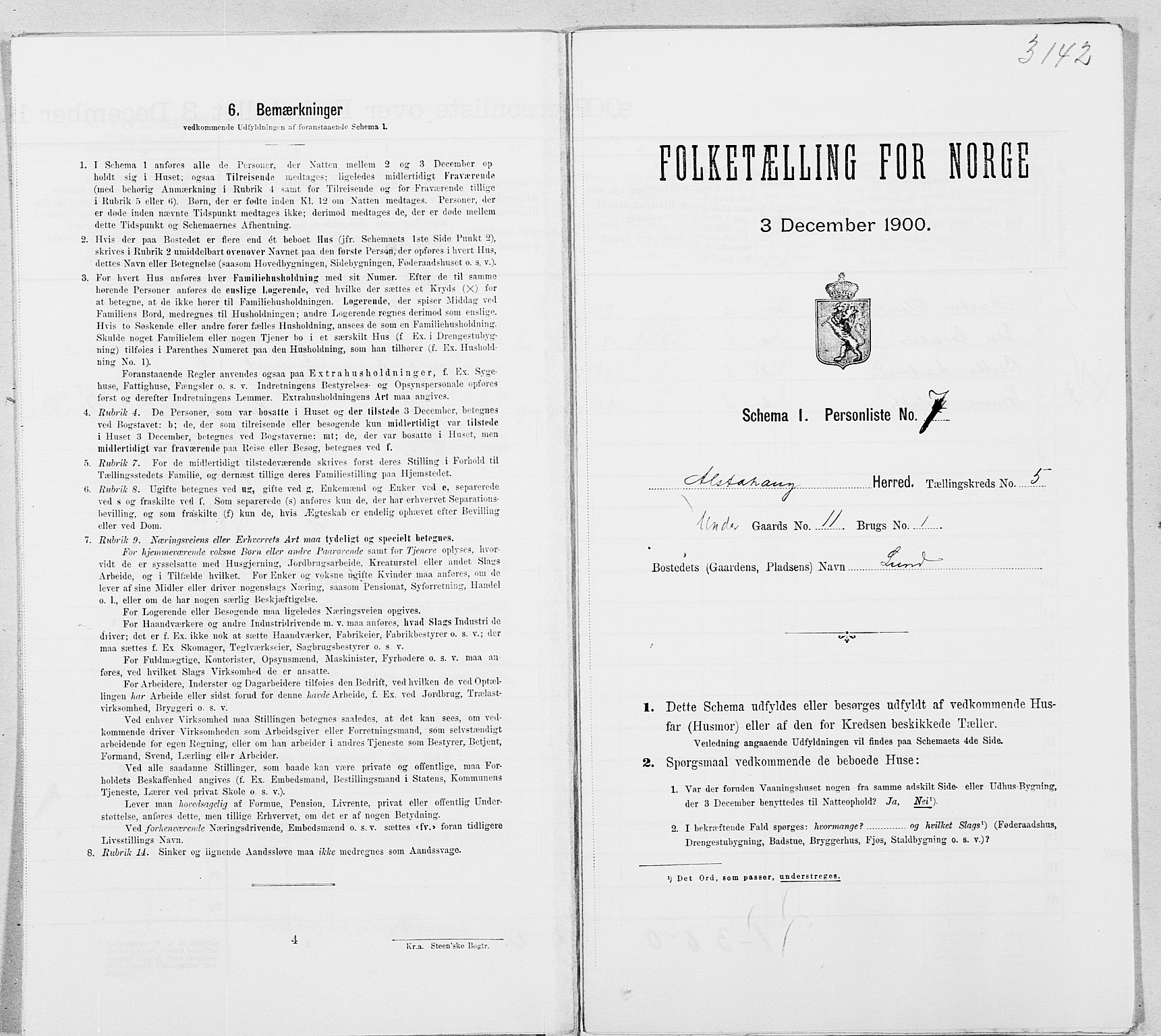 SAT, Folketelling 1900 for 1820 Alstahaug herred, 1900, s. 737