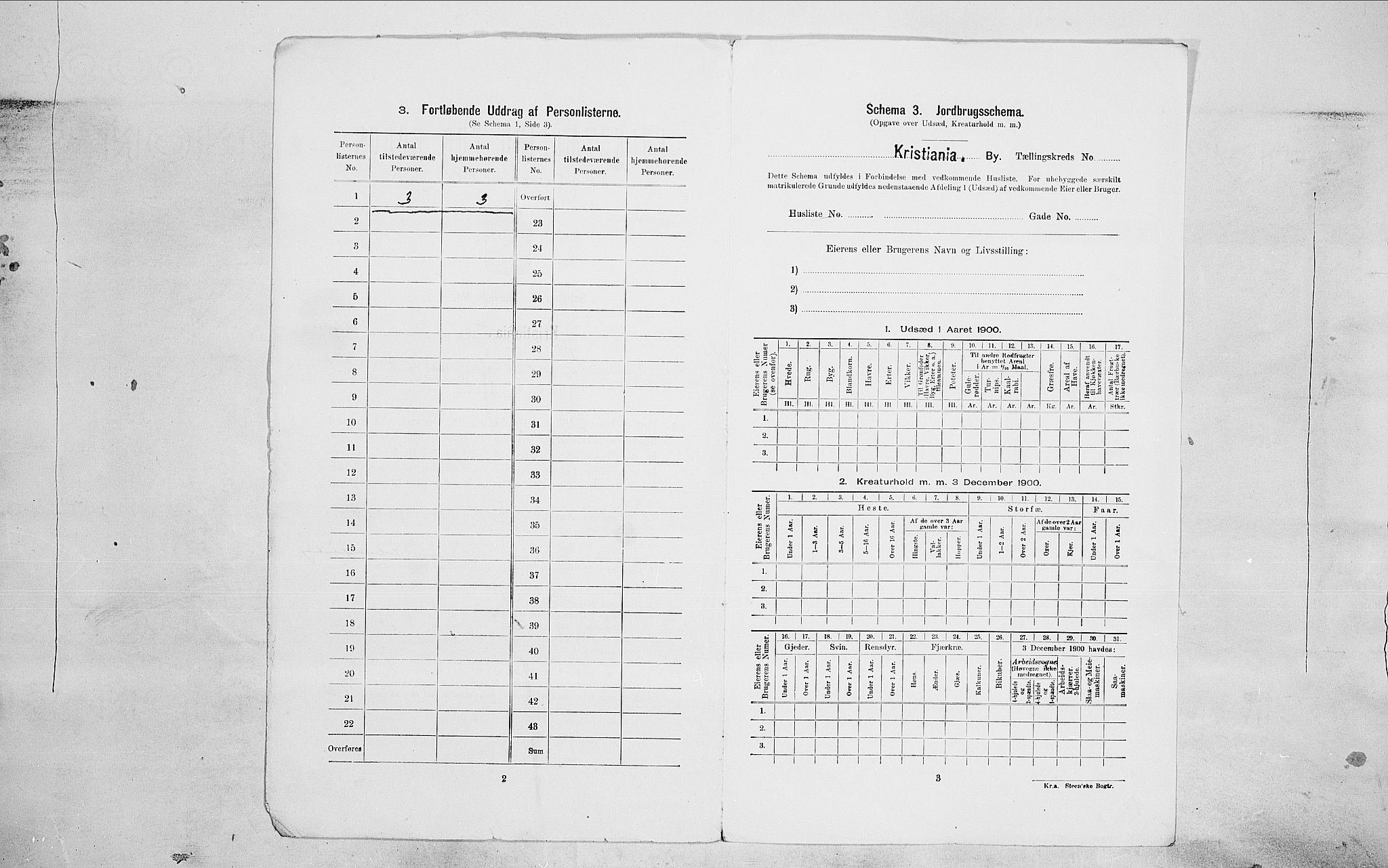 SAO, Folketelling 1900 for 0301 Kristiania kjøpstad, 1900, s. 77718