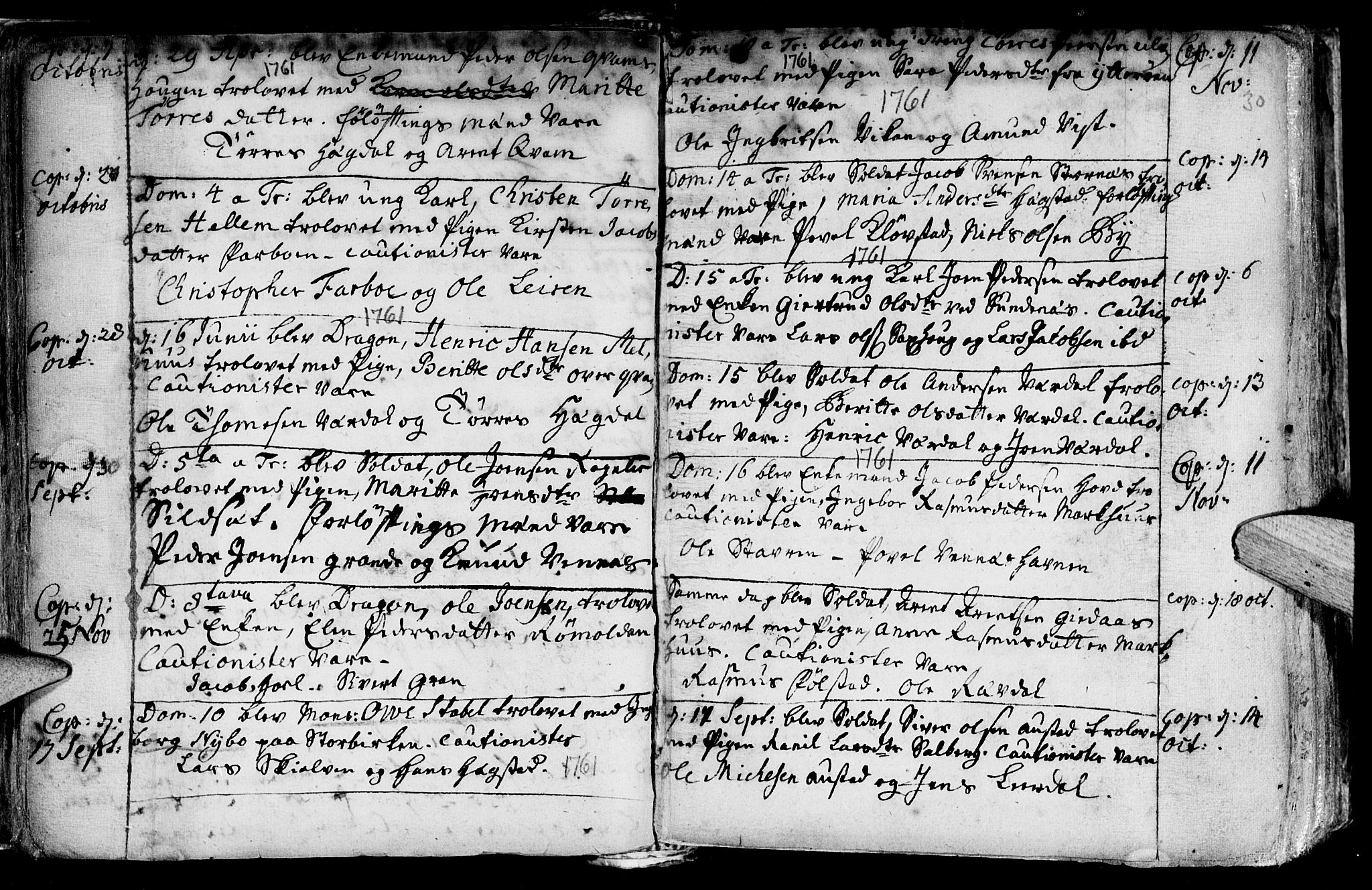 Ministerialprotokoller, klokkerbøker og fødselsregistre - Nord-Trøndelag, SAT/A-1458/730/L0272: Ministerialbok nr. 730A01, 1733-1764, s. 30