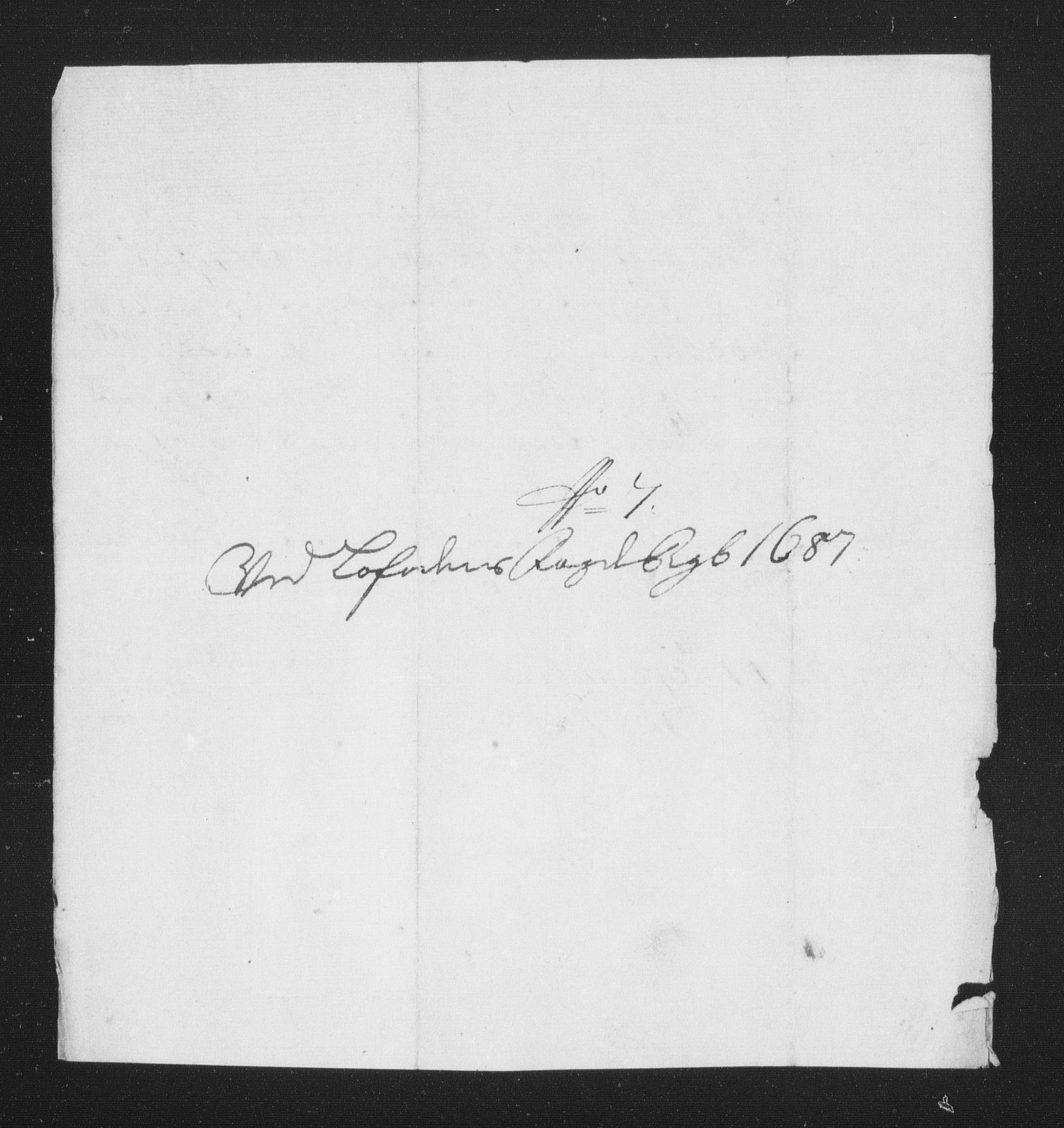 Rentekammeret inntil 1814, Reviderte regnskaper, Stiftamtstueregnskaper, Trondheim stiftamt og Nordland amt, AV/RA-EA-6044/R/Rh/L0010: Nordland amt, 1687