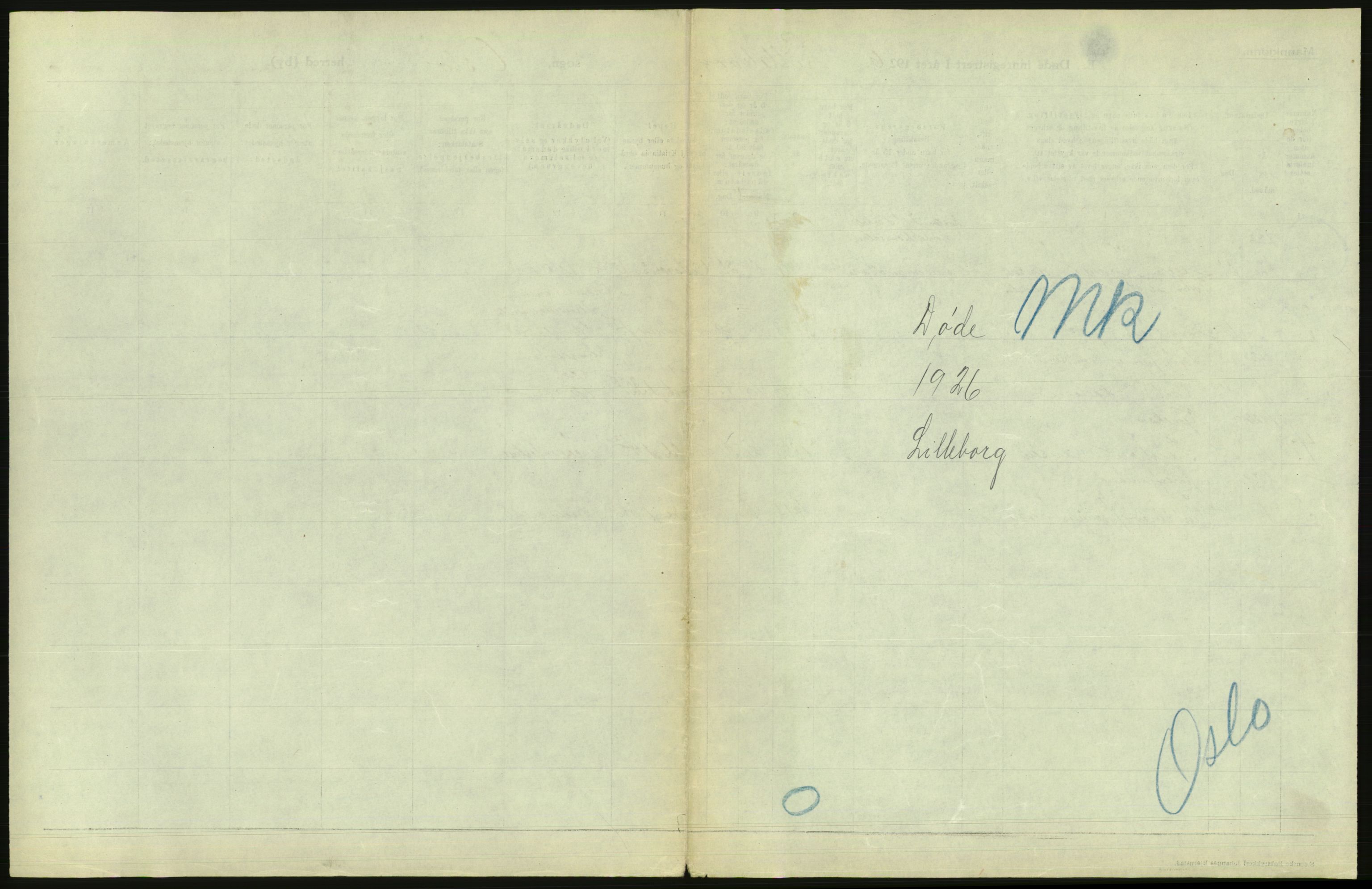 Statistisk sentralbyrå, Sosiodemografiske emner, Befolkning, AV/RA-S-2228/D/Df/Dfc/Dfcf/L0009: Oslo: Døde menn, 1926, s. 563