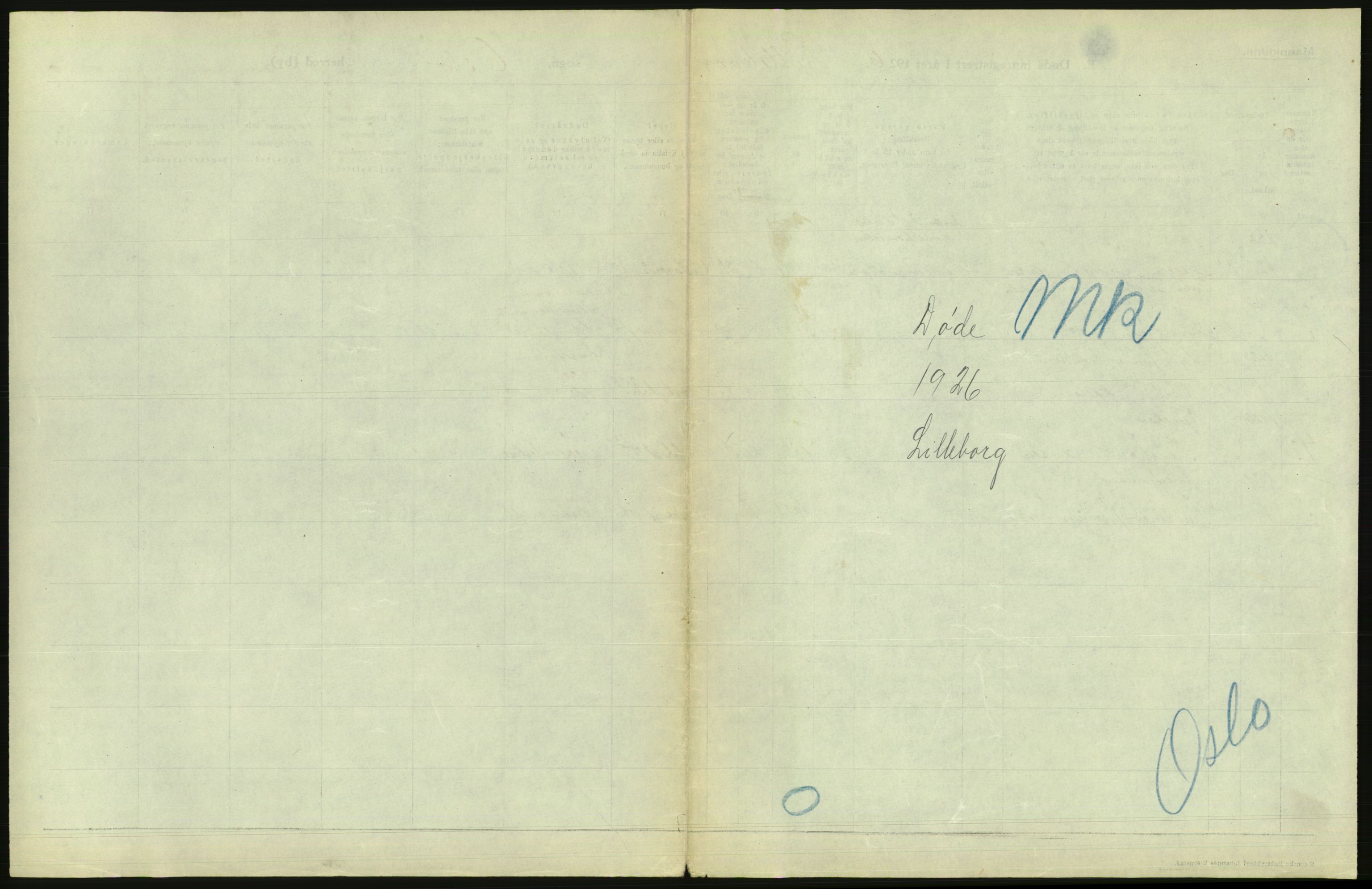 Statistisk sentralbyrå, Sosiodemografiske emner, Befolkning, AV/RA-S-2228/D/Df/Dfc/Dfcf/L0009: Oslo: Døde menn, 1926, s. 563