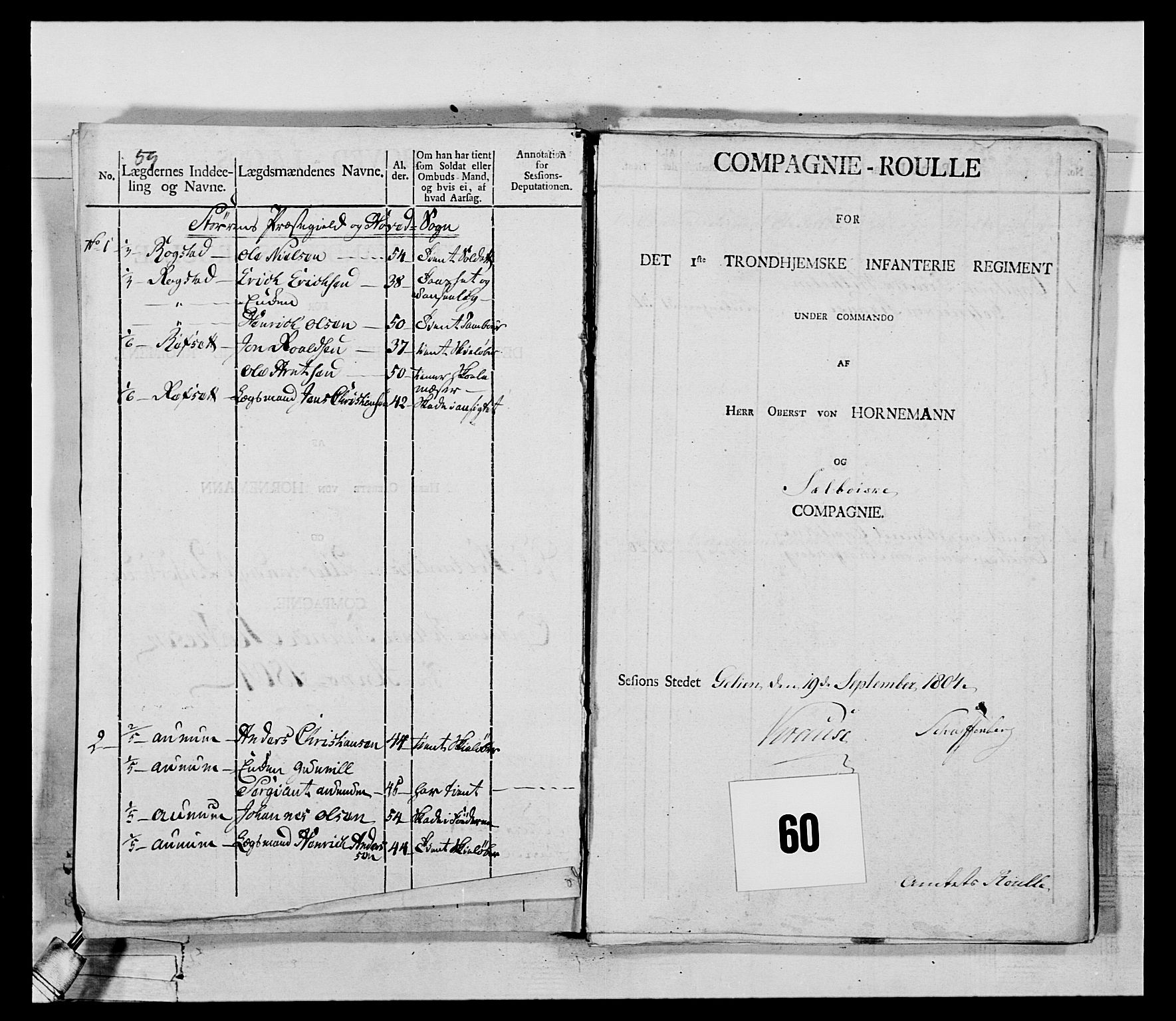 Generalitets- og kommissariatskollegiet, Det kongelige norske kommissariatskollegium, AV/RA-EA-5420/E/Eh/L0075a: 1. Trondheimske nasjonale infanteriregiment, 1789-1811, s. 272