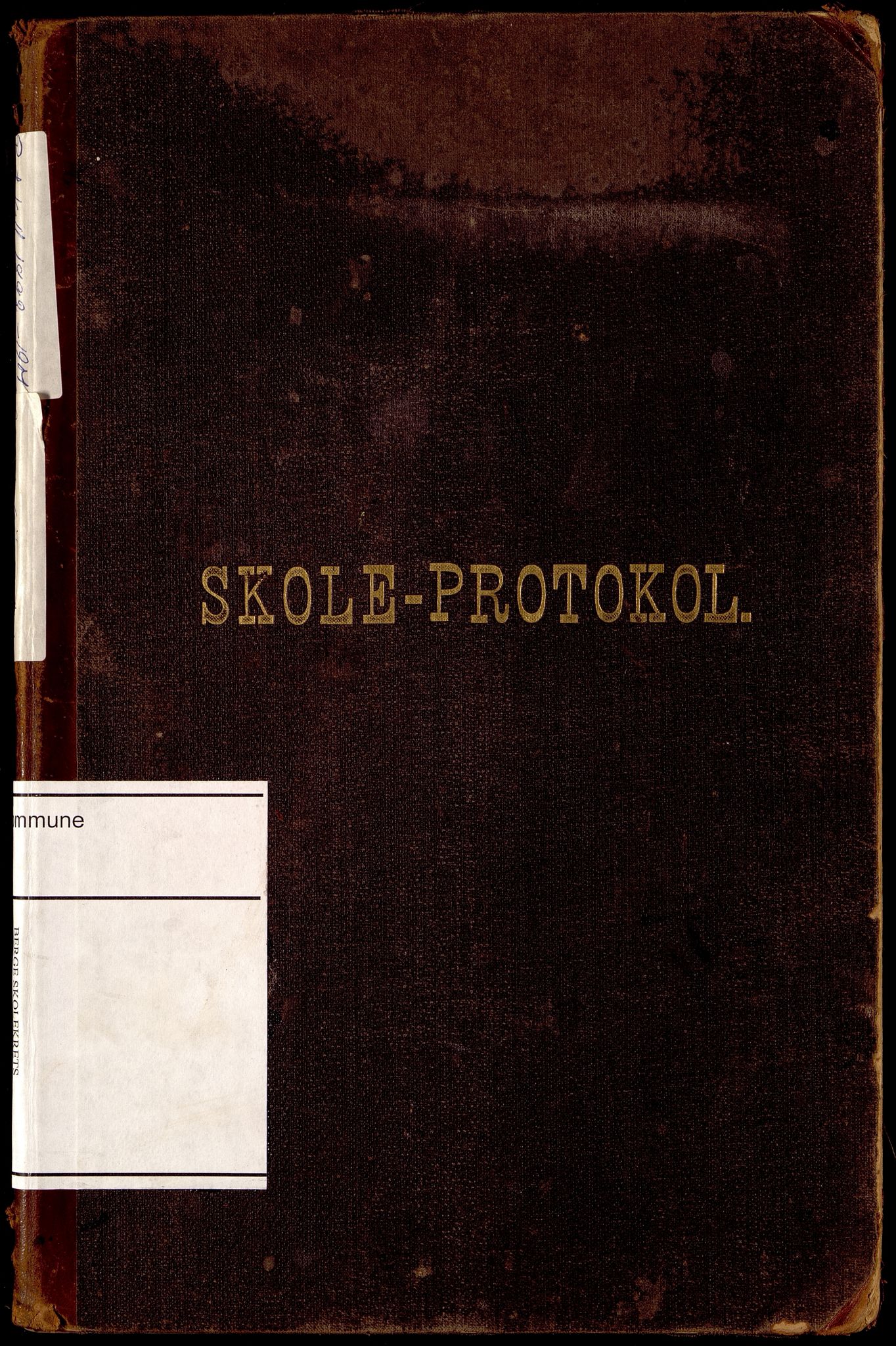 Lyngdal kommune - Berge Skolekrets, ARKSOR/1032LG551/H/L0001: Skoleprotokoll, 1892-1905