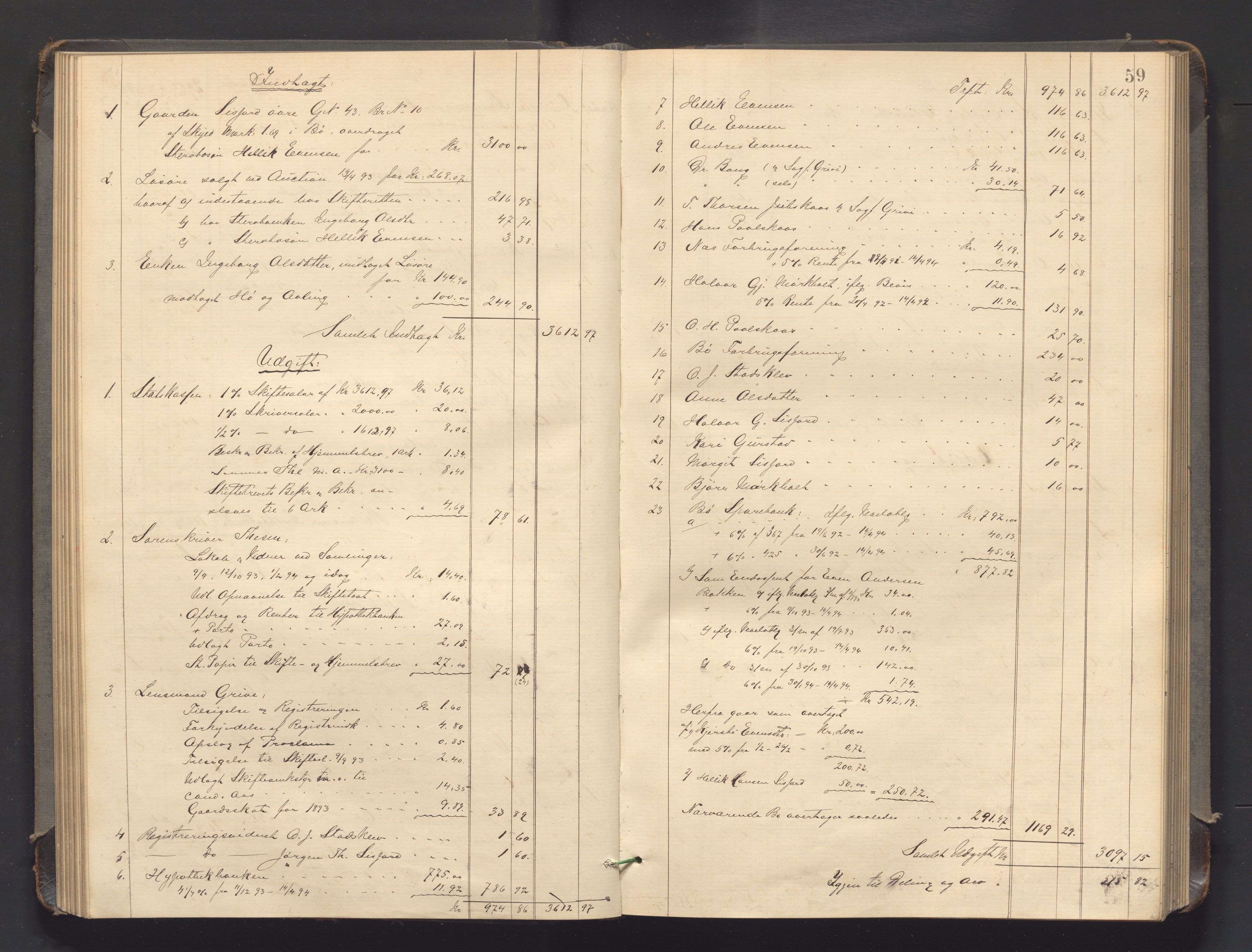 Nedre Telemark sorenskriveri, AV/SAKO-A-135/H/Hb/Hbe/L0004: Skifteutlodningsprotokoll, 1892-1898, s. 58b-59a