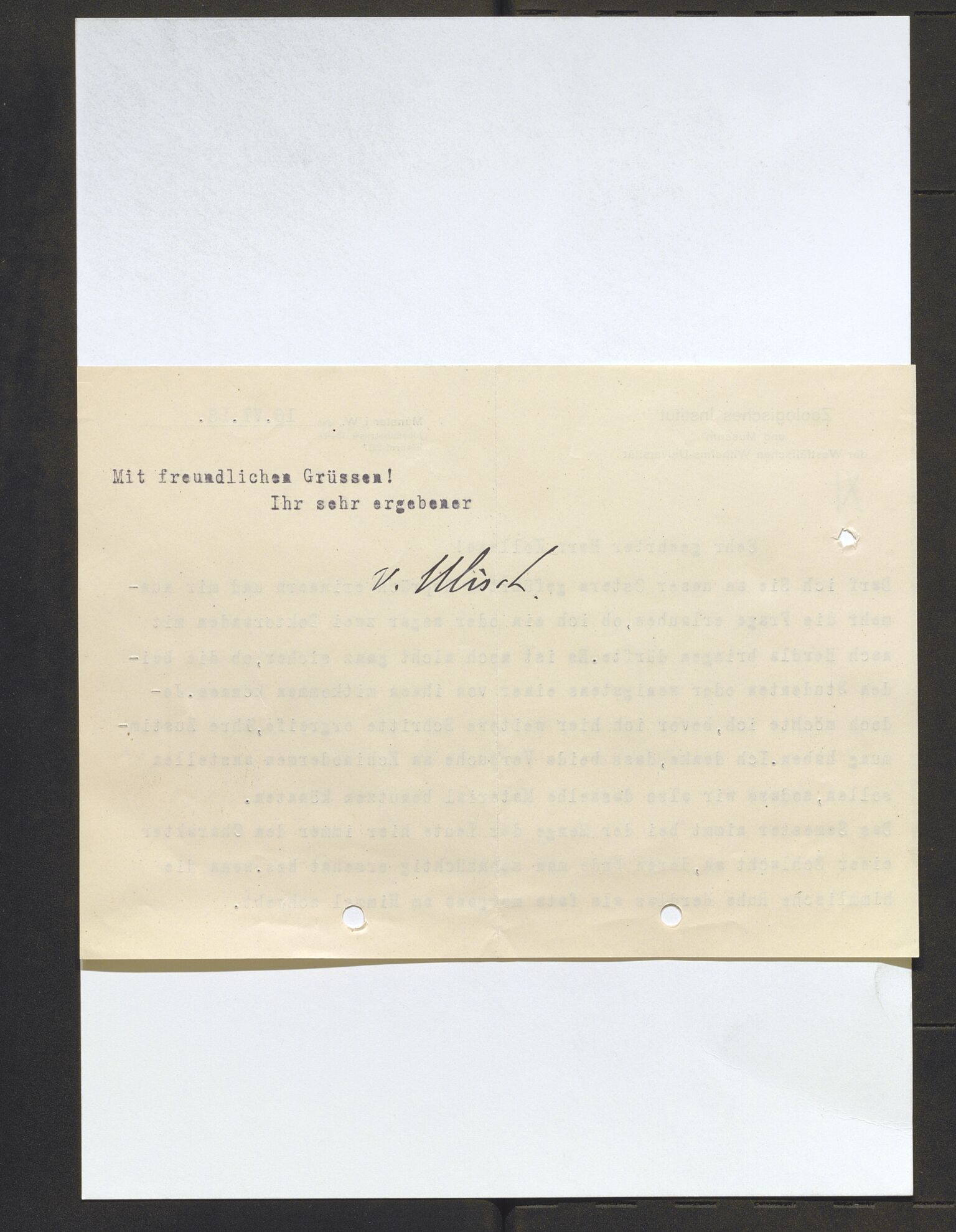 Bergens Museum, AV/SAB-A-17301/13/D/L0002: Korrespondanse , 1928-1940, s. 272